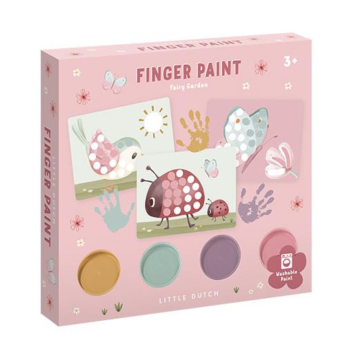 LITTLE DUTCH Fingerfarben Set - Fairy Garden rosa