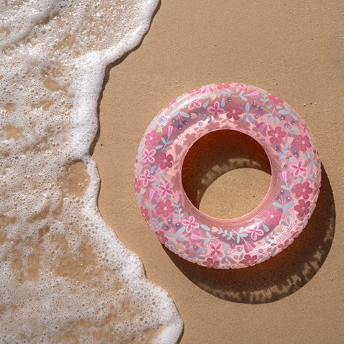 LITTLE DUTCH Schwimmring - Pink Flowers