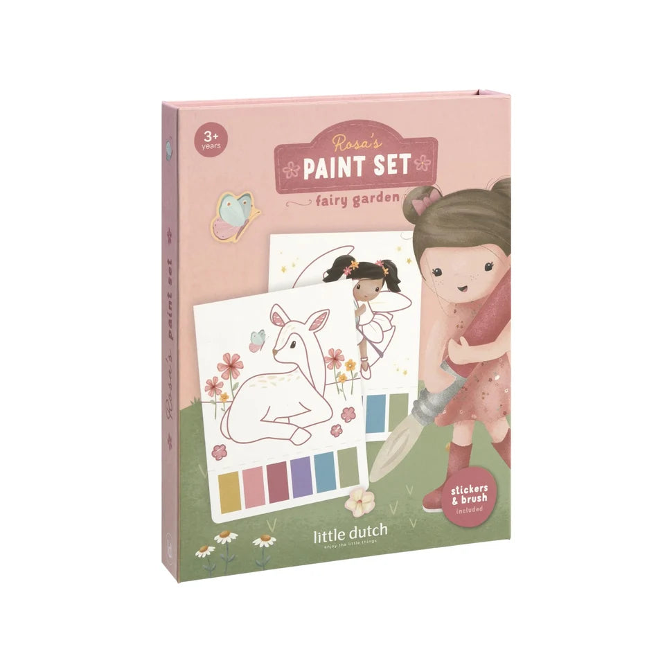 LITTLE DUTCH Malset - Fairy Garden - Rosa