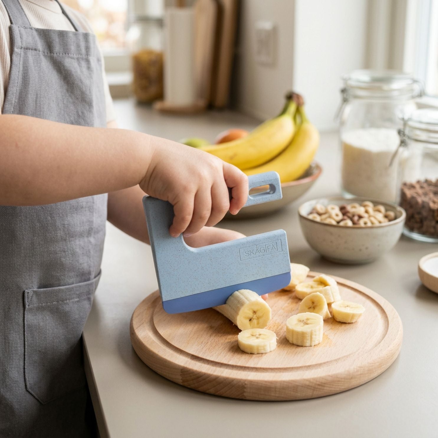 SKÅGFÄ buntes Montessori Kindermesser personalisierbar
