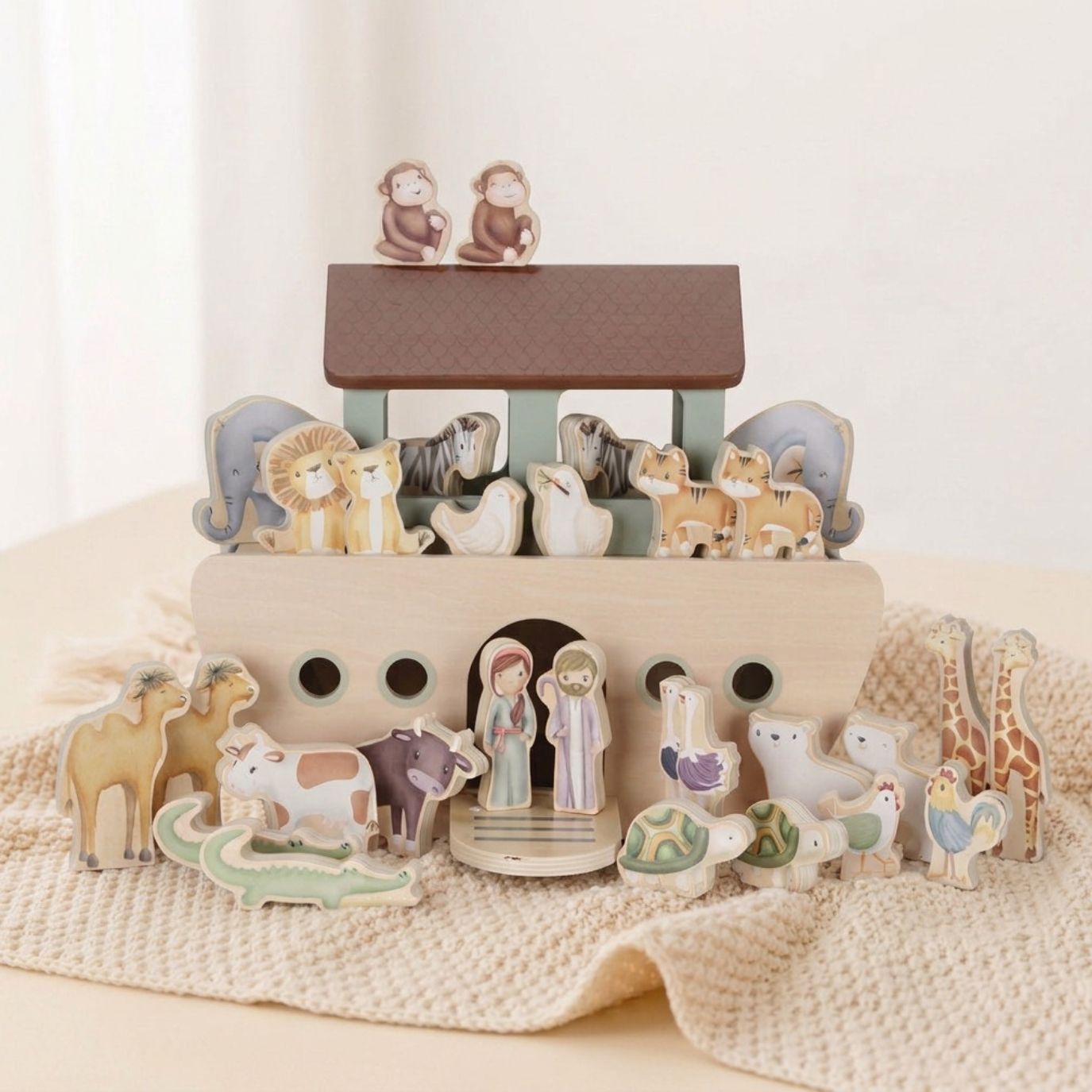LITTLE DUTCH Holz Spielset Arche Noah