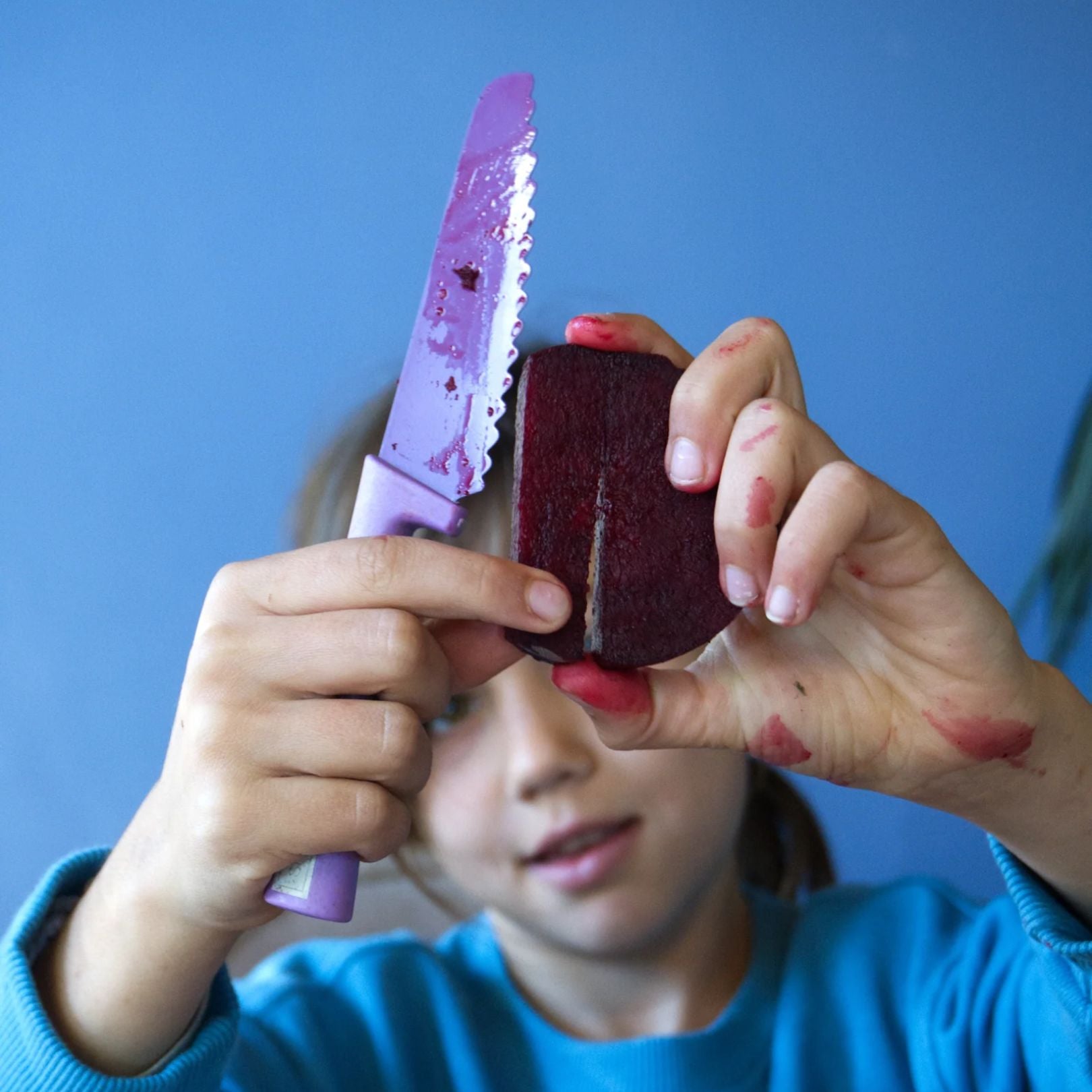 SKÅGFÄ buntes Schneidemesser Kindermesser personalisierbar