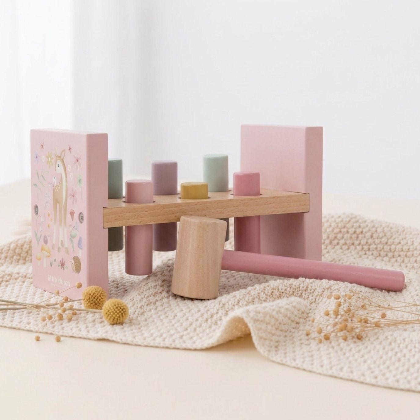 LITTLE DUTCH Holz Hammerbank - Fairy Garden rosa