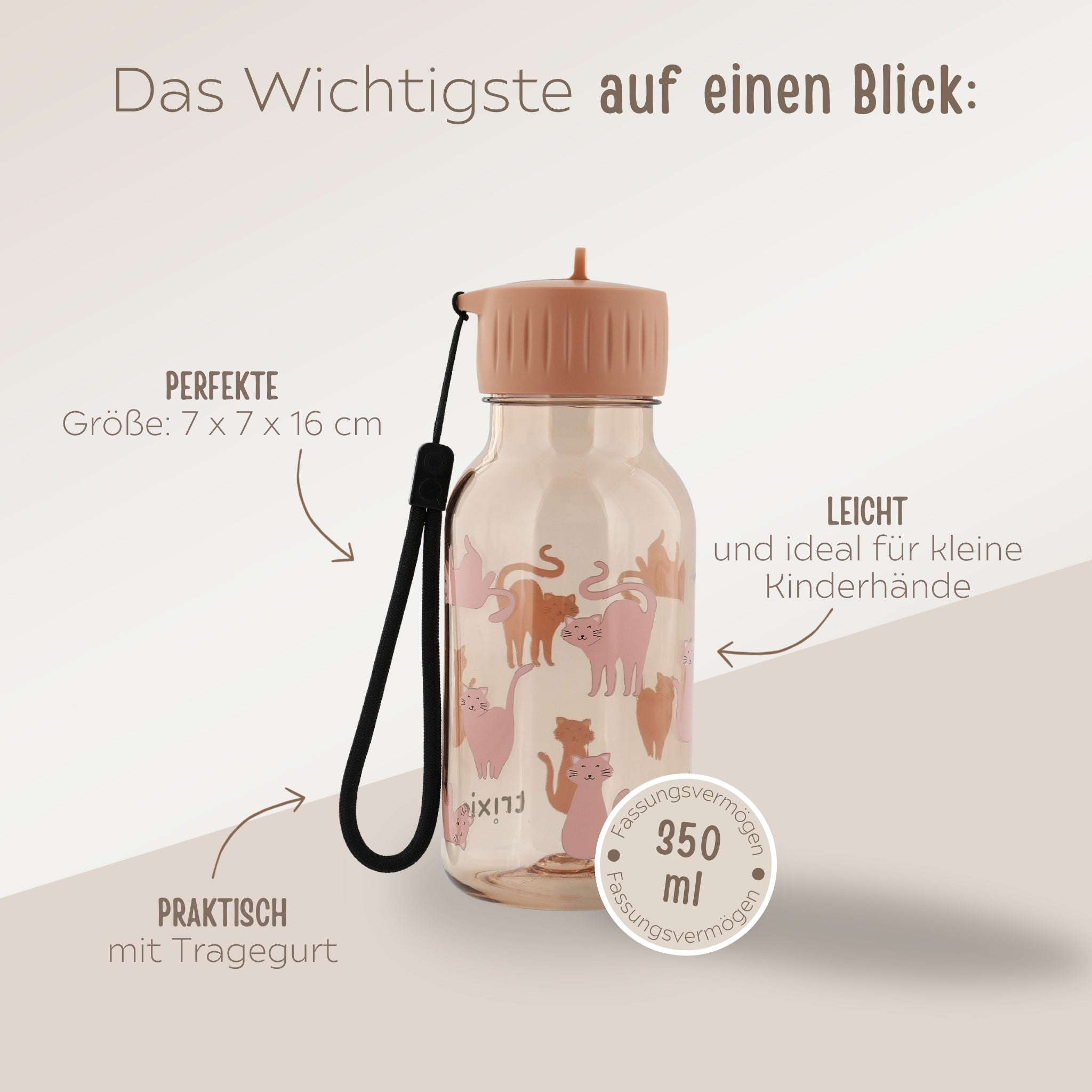 TRIXIE Trinkflasche Tritan 350ml - personalisiert