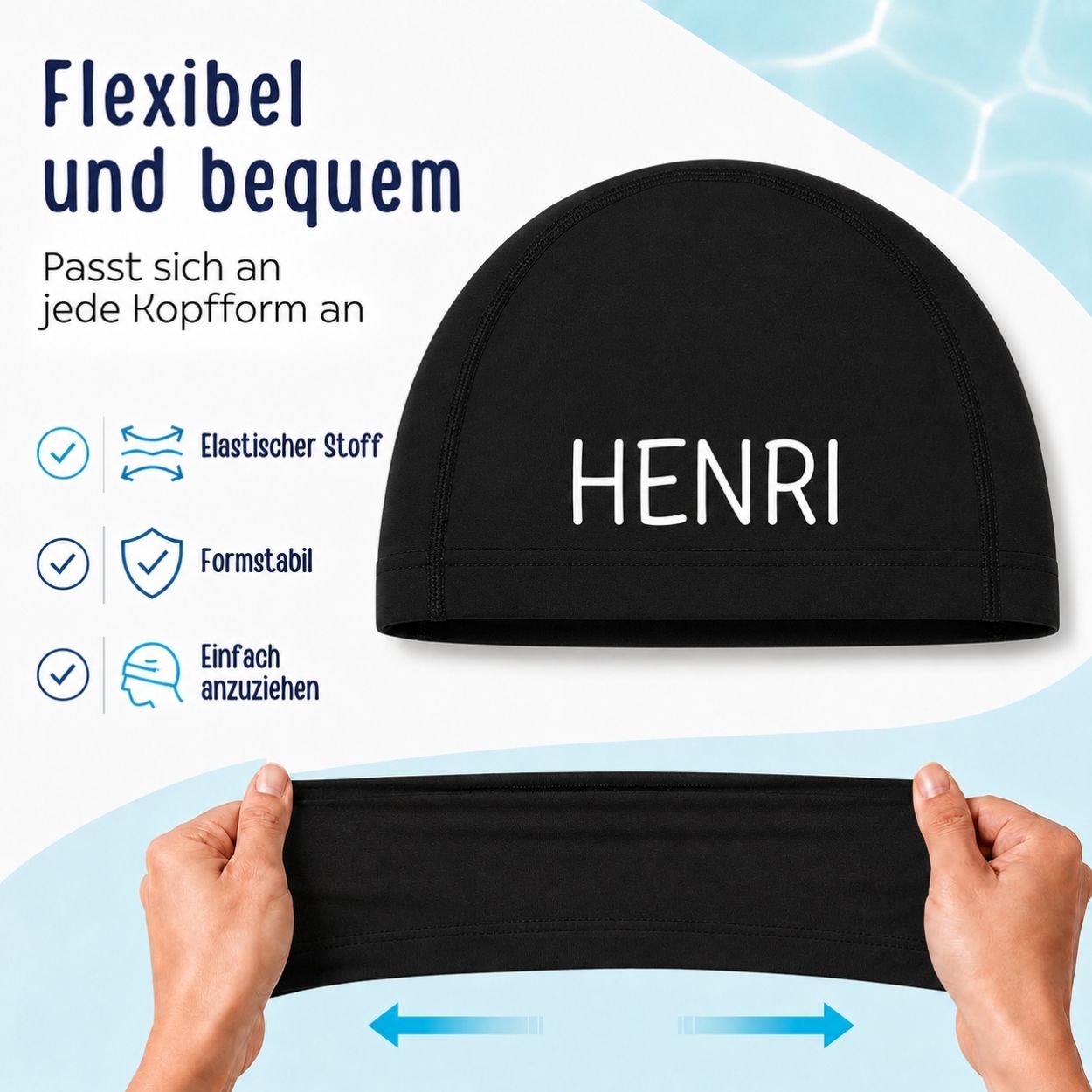 Badekappe Kinder personalisiert