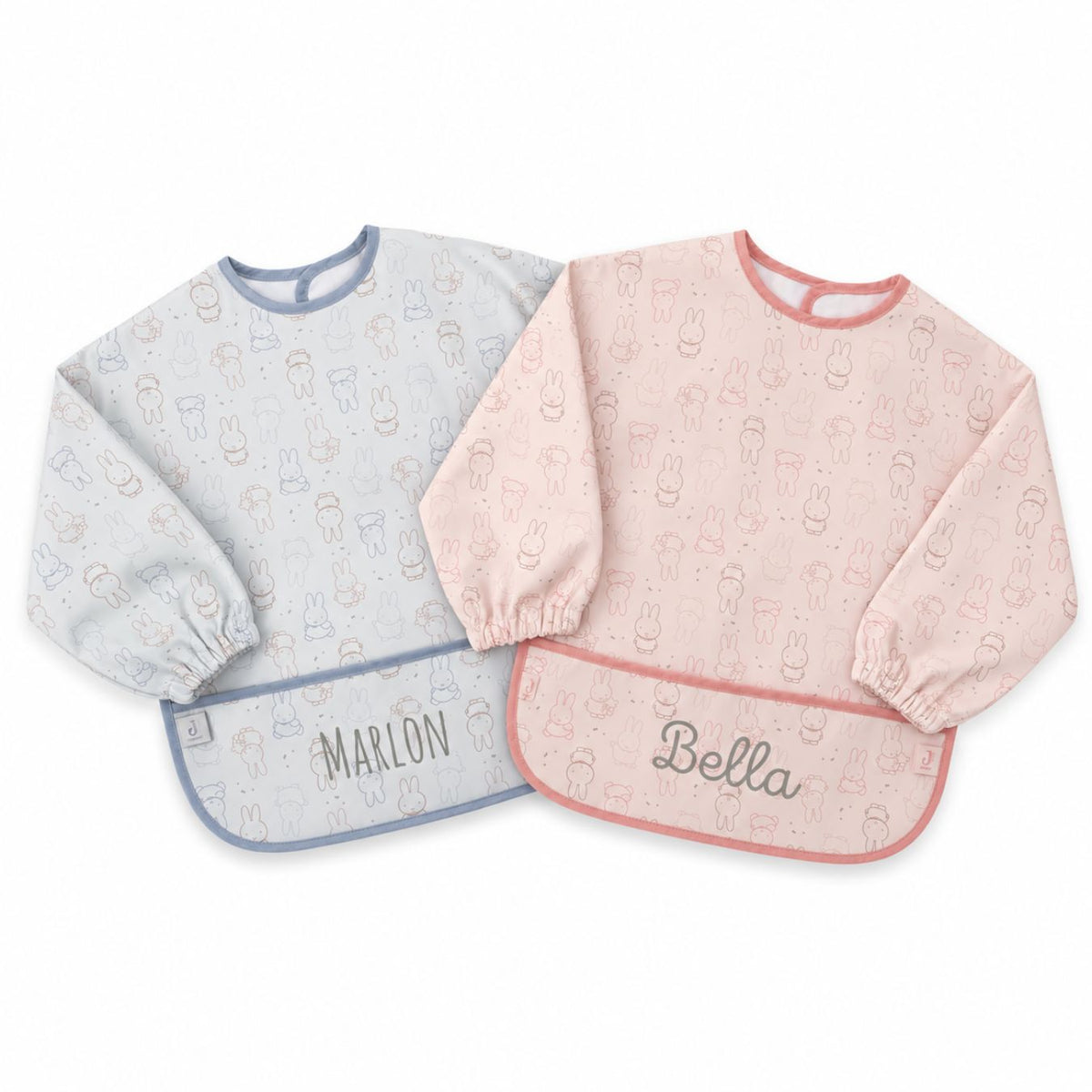 JOLLEIN Lätzchen mit Ärmeln personalisiert - Miffy