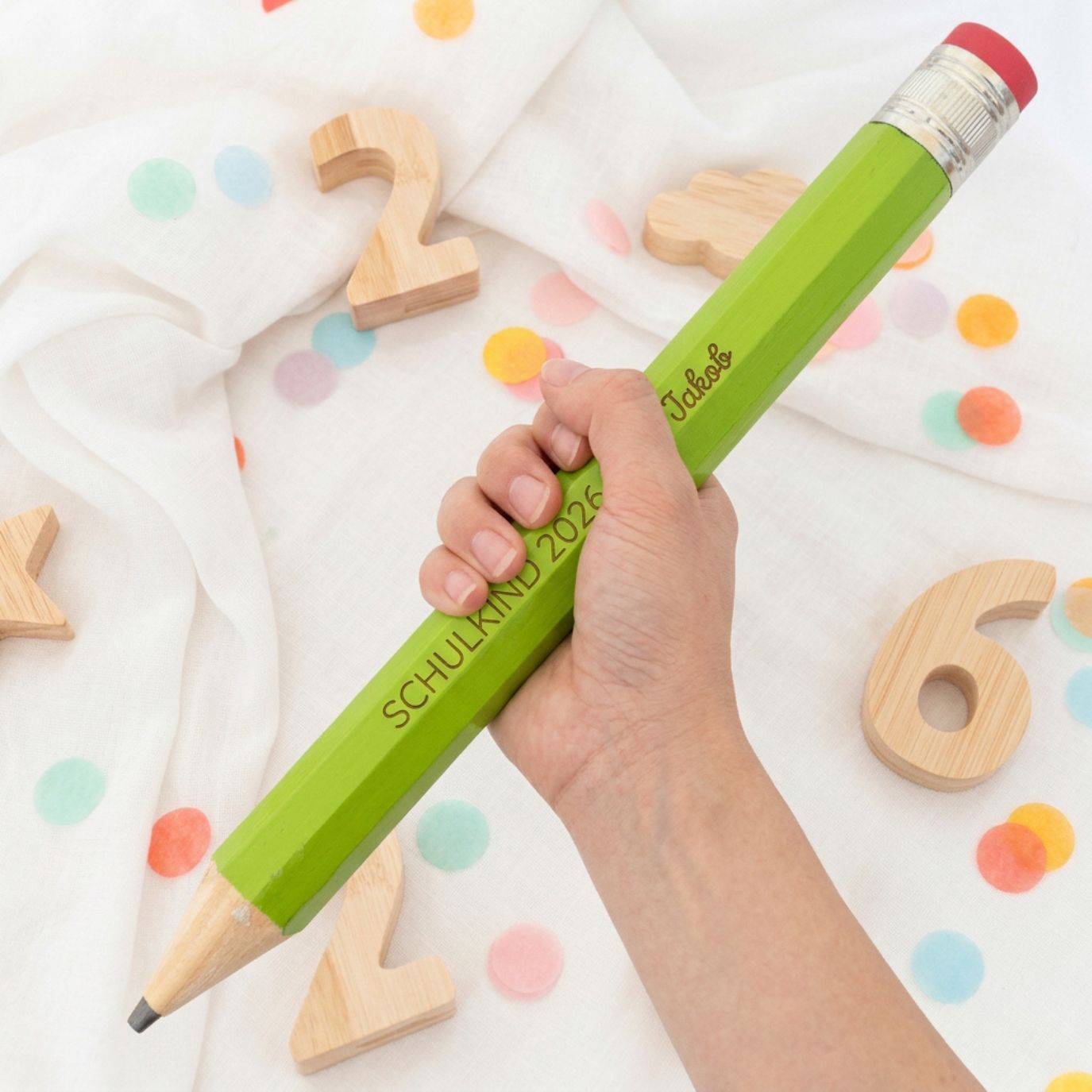 XXL Bleistift personalisiert - Schulkind 2026