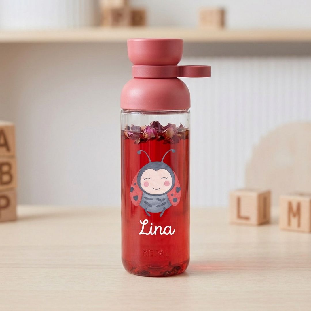 MEPAL Kinder Trinkflasche Vita personalisiert - Tier Aquarell