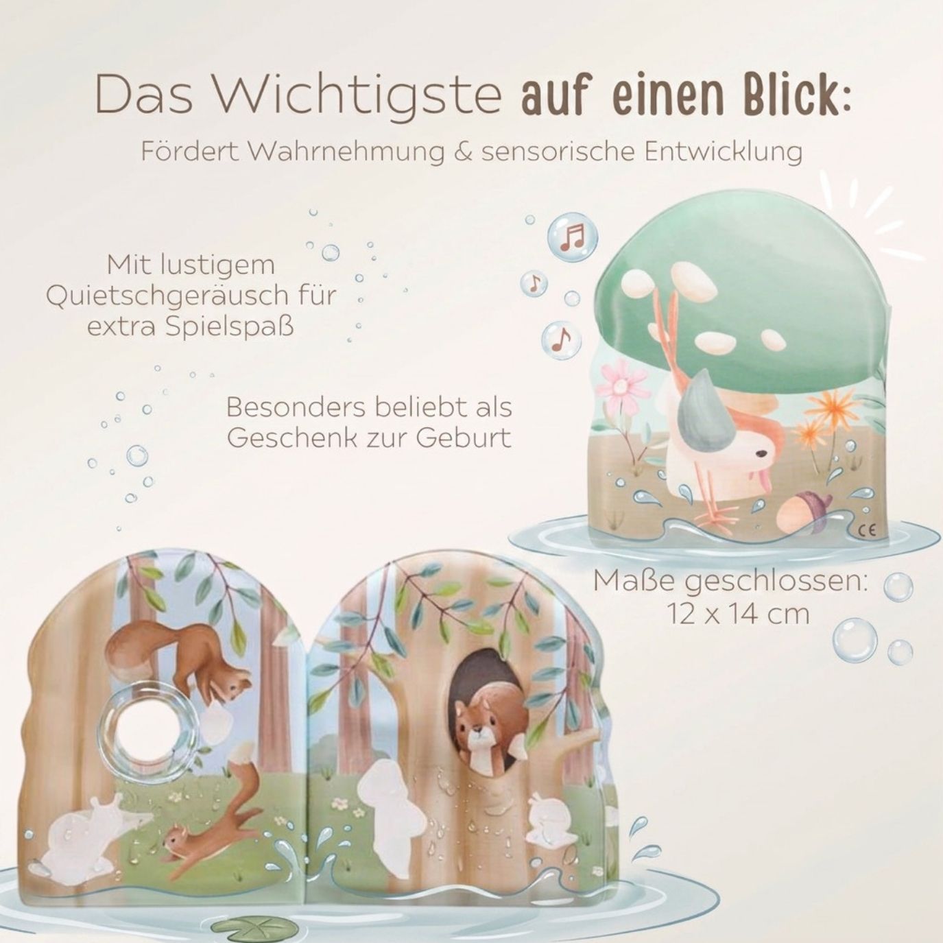 LITTLE DUTCH Badebuch - Forest Friends
