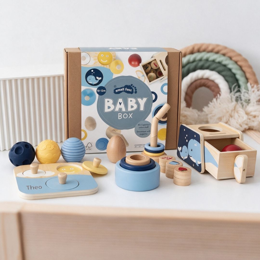 SMALL FOOT Baby-Box - 10 - 12 Monate „Ordnen & Sortieren“