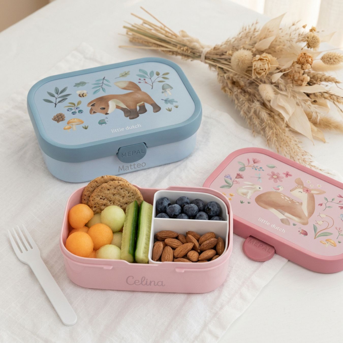 MEPAL x Little Dutch Brotdose Campus mit Einsatz personalisiert