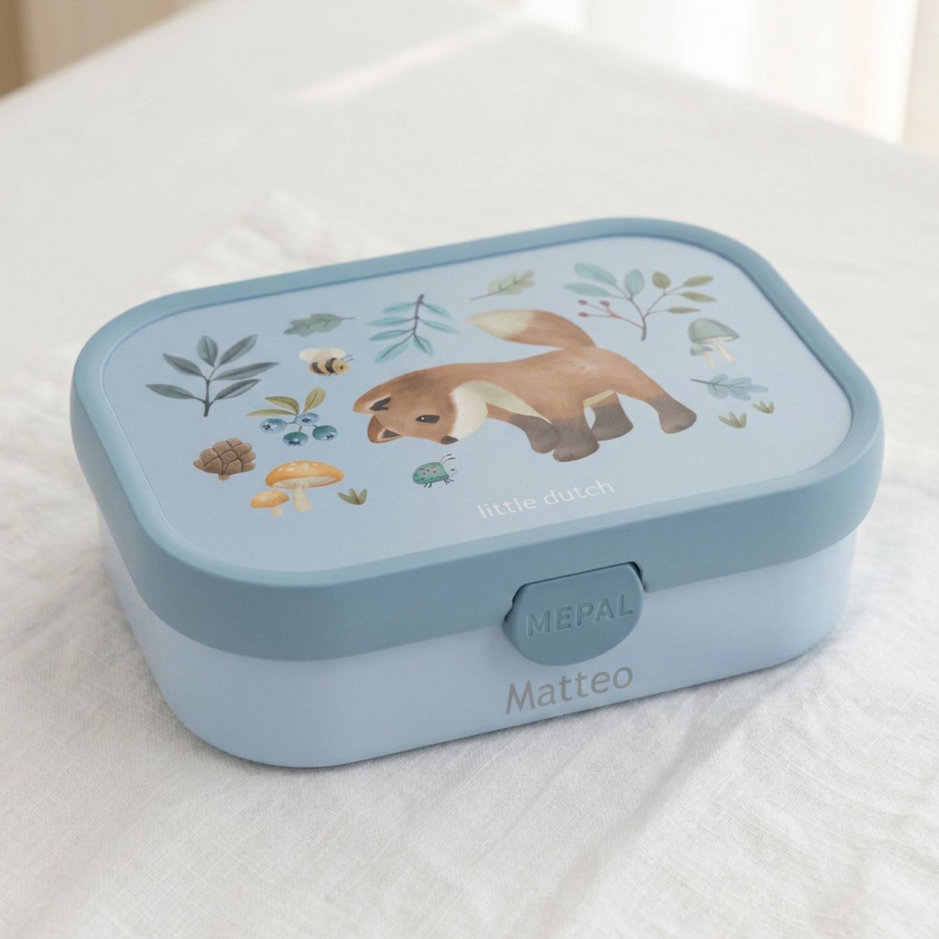 MEPAL x Little Dutch Brotdose Campus mit Einsatz personalisiert
