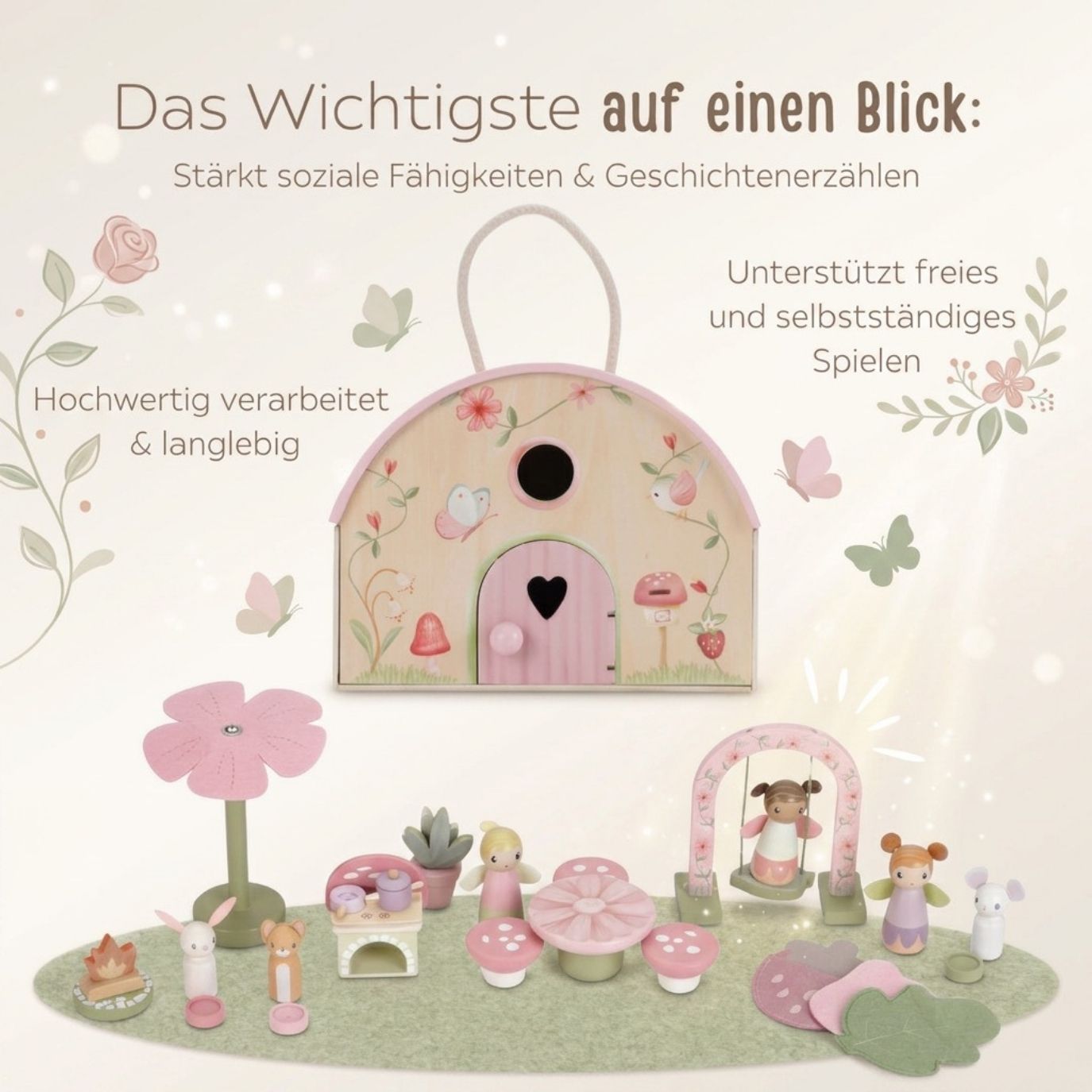 LITTLE DUTCH Holz Feenhaus - Fairy Garden