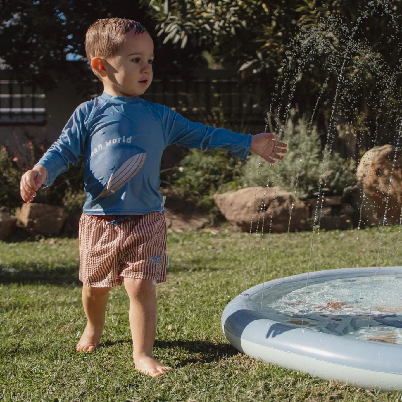 LITTLE DUTCH Wasserspielmatte - Ozean blau