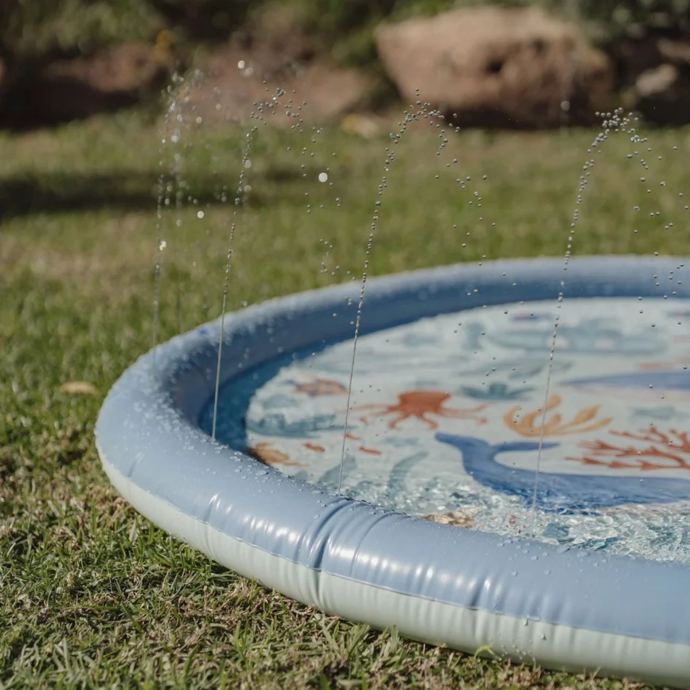 LITTLE DUTCH Wasserspielmatte - Ozean blau
