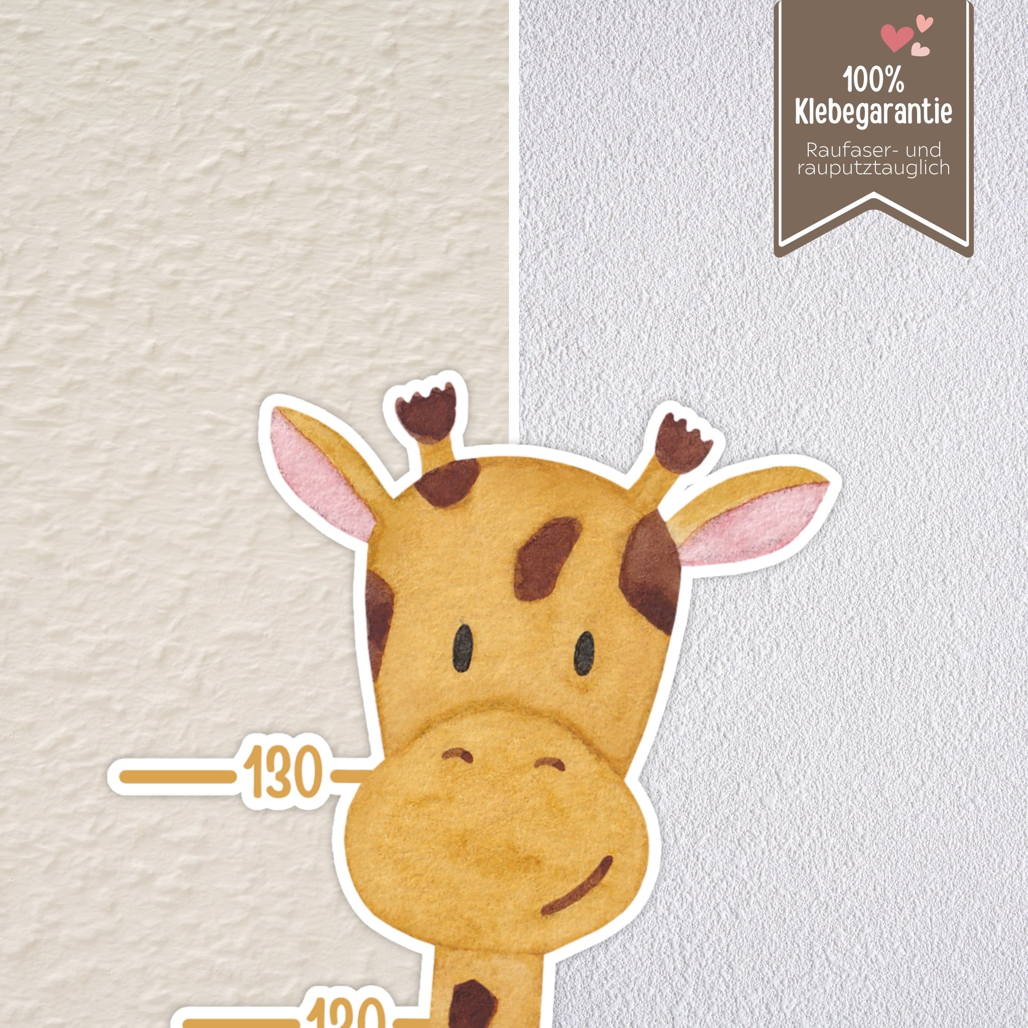 Wandsticker - Messlatte Giraffe