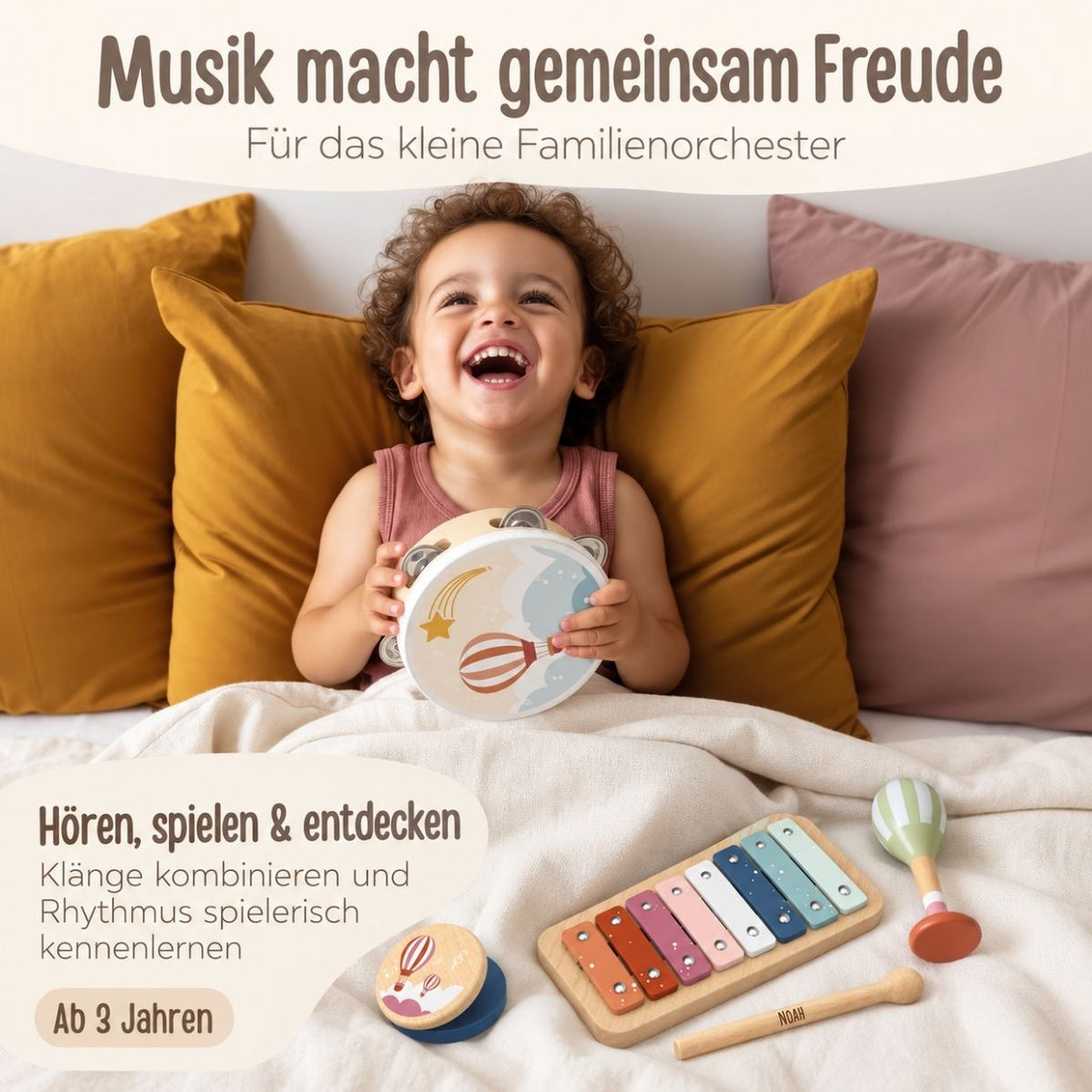 SPEEDY MONEKY Musikset Farbmix personalisiert