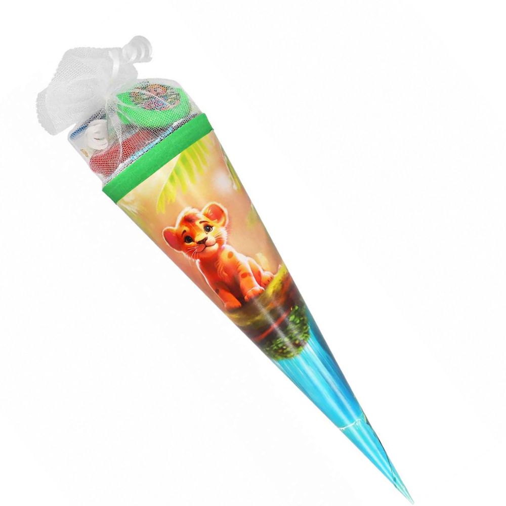 Schultüte Mädchen 80g – gefüllt mit Süßigkeiten