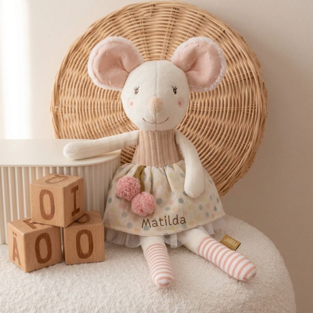 FEHN Kuscheltier personalisiert - Maus