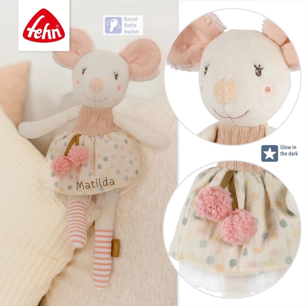 FEHN Kuscheltier personalisiert - Maus