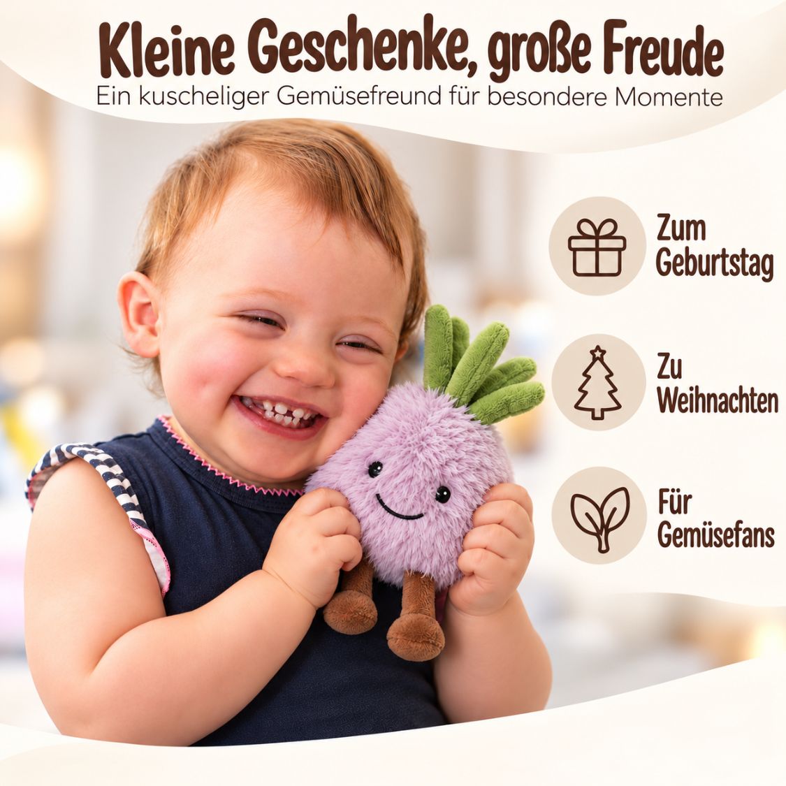 MCHUGS Kuscheltier personalisiert - Gemüse