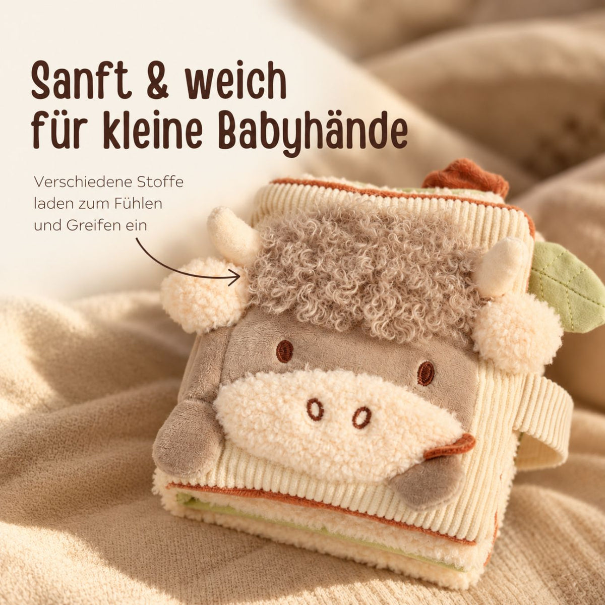 JOLLEIN Stoffbuch personalisiert - Bauernhof Tiere
