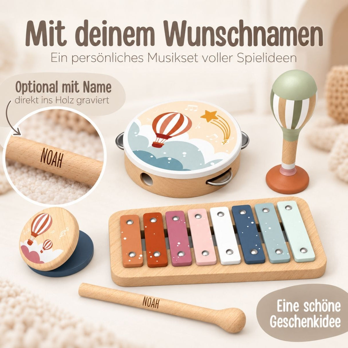 SPEEDY MONEKY Musikset Farbmix personalisiert