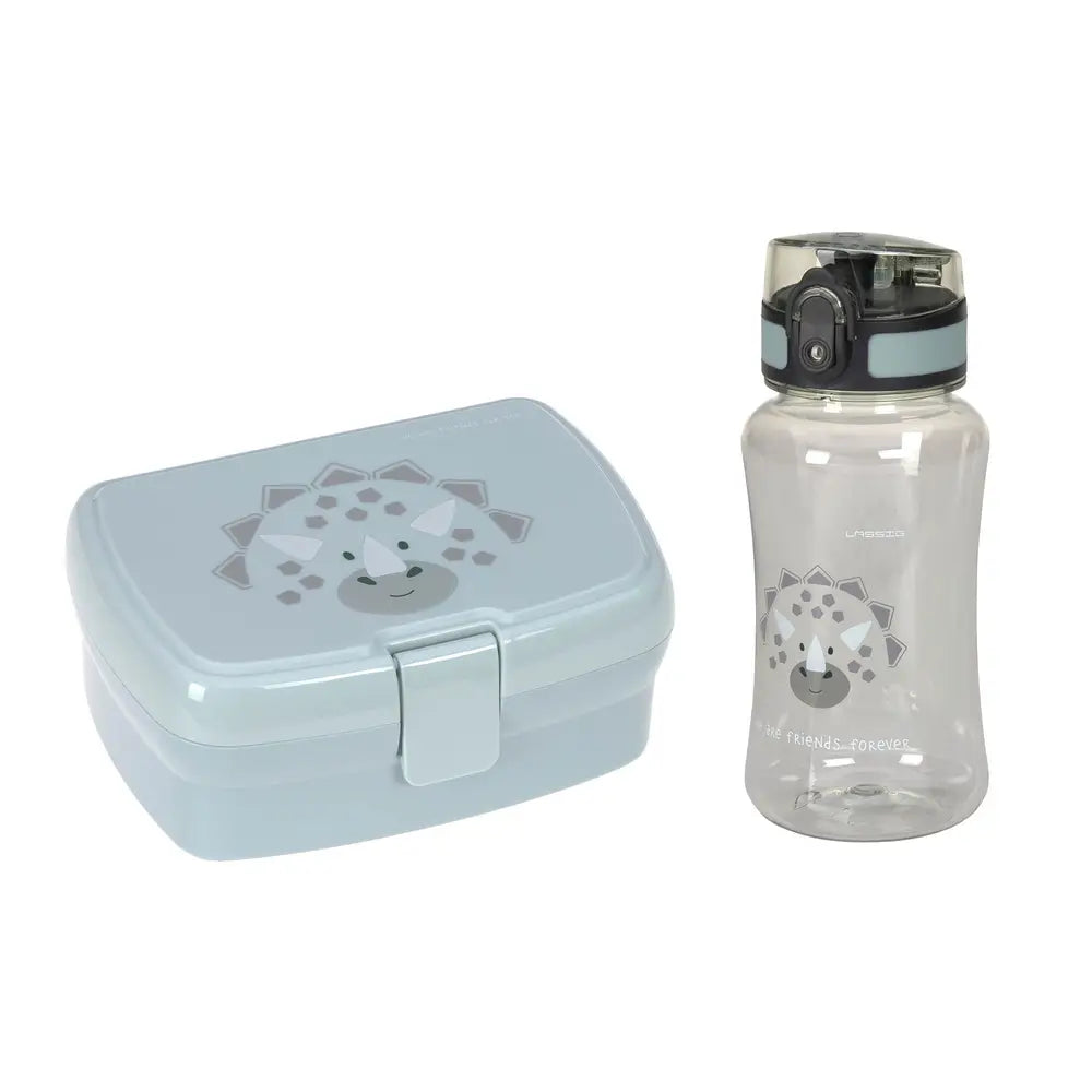 LÄSSIG Set Trinkflasche & Lunchbox - Dino