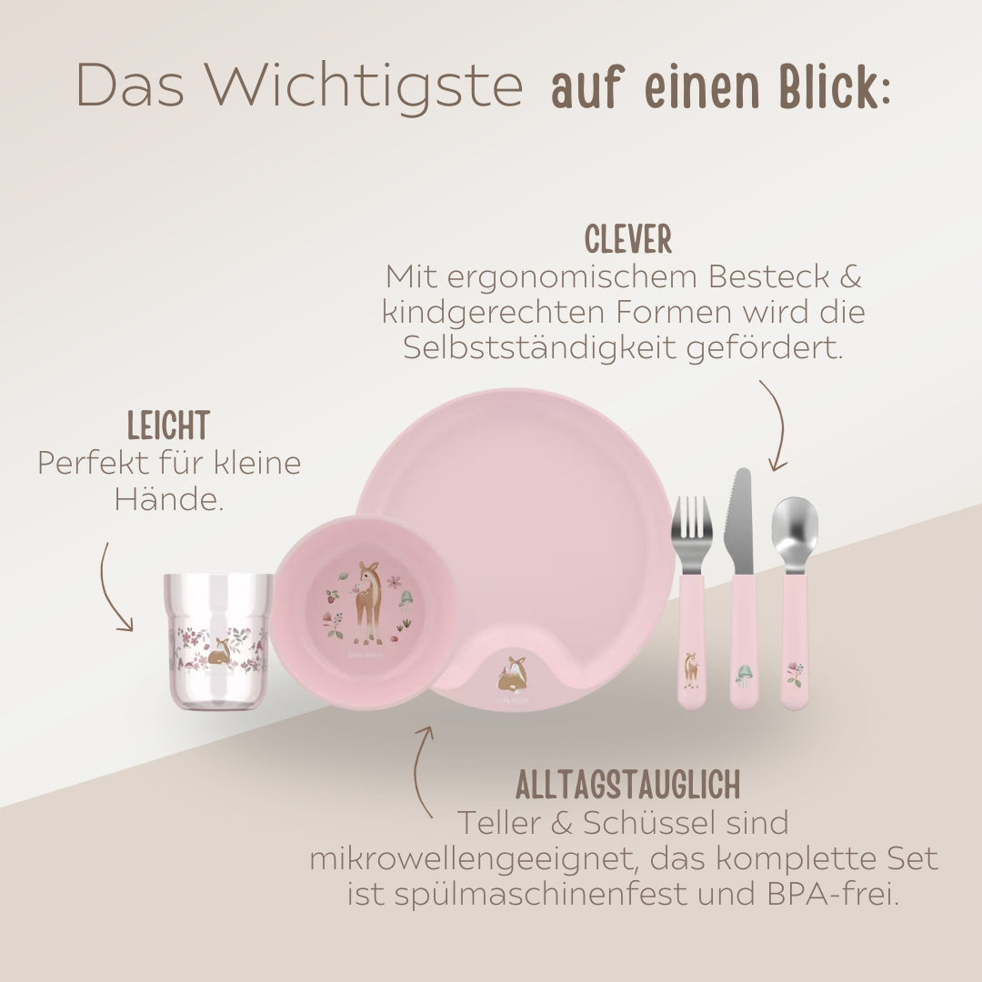 MEPAL X LITTLE DUTCH Kindergeschirrset 6tlg. personalisierbar