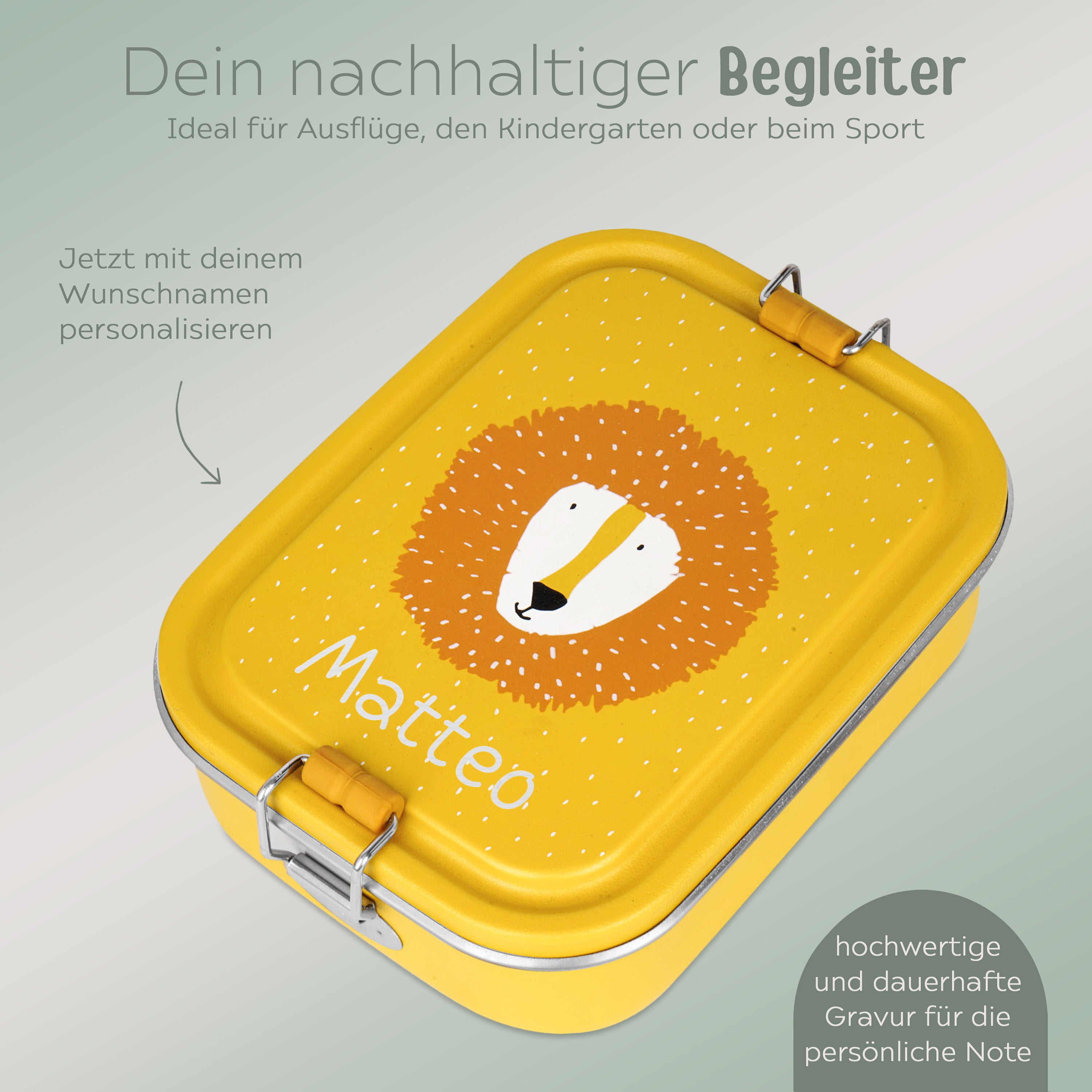 TRIXIE Lunchbox Edelstahl Tier personalisiert