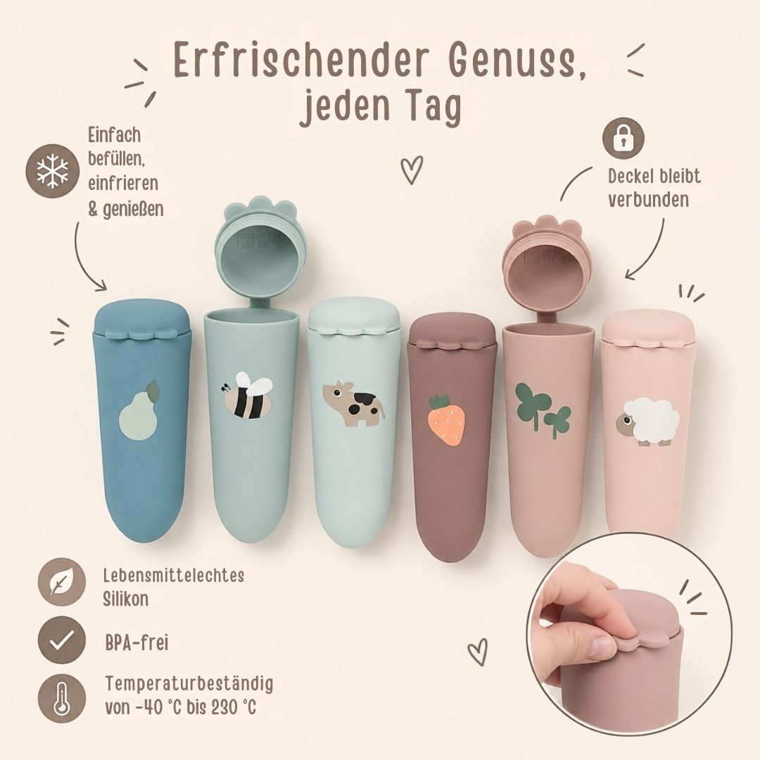 DONEBYDEER 3er-Pack Eisformen aus Silikon