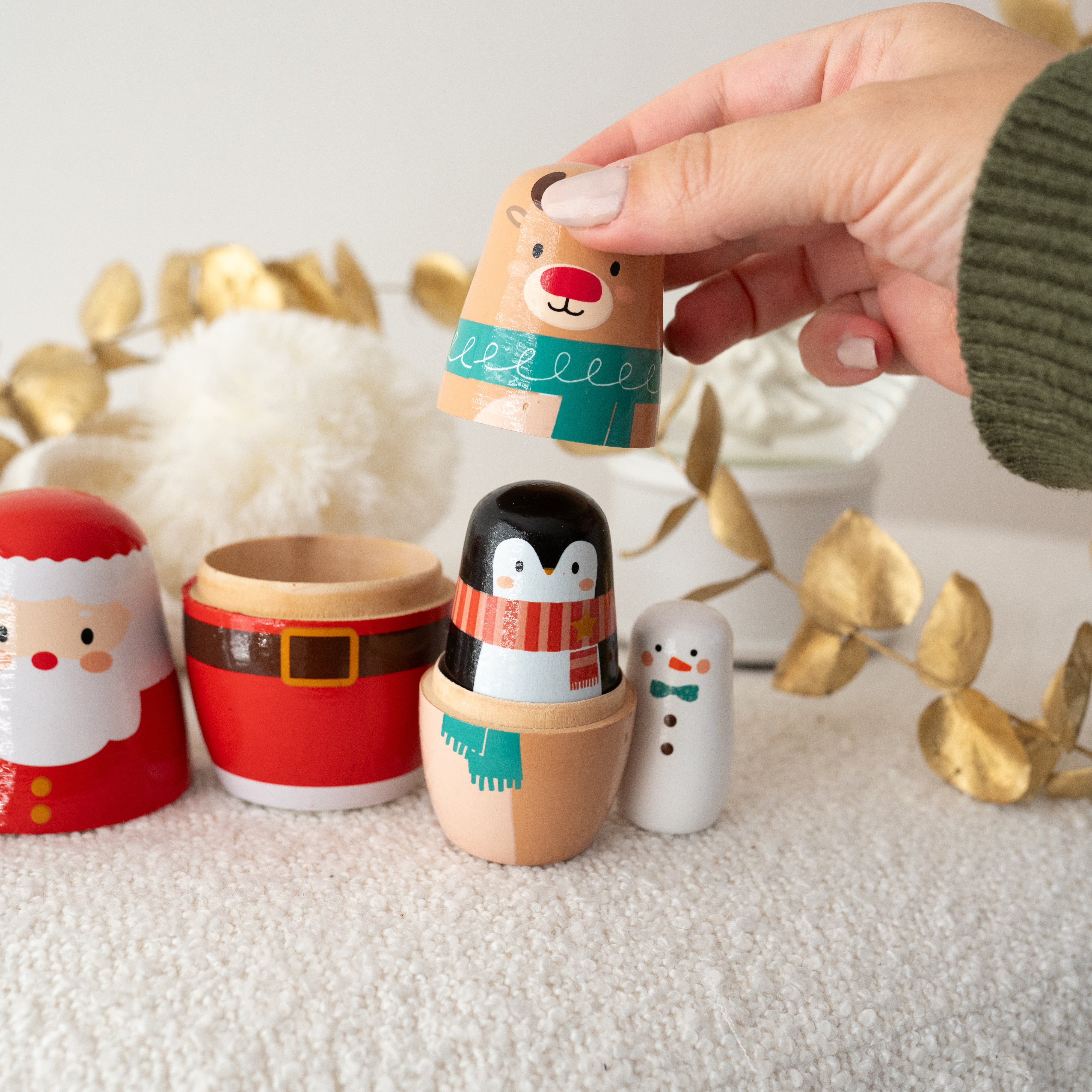 SMALL FOOT Matrjoschka Weihnachten