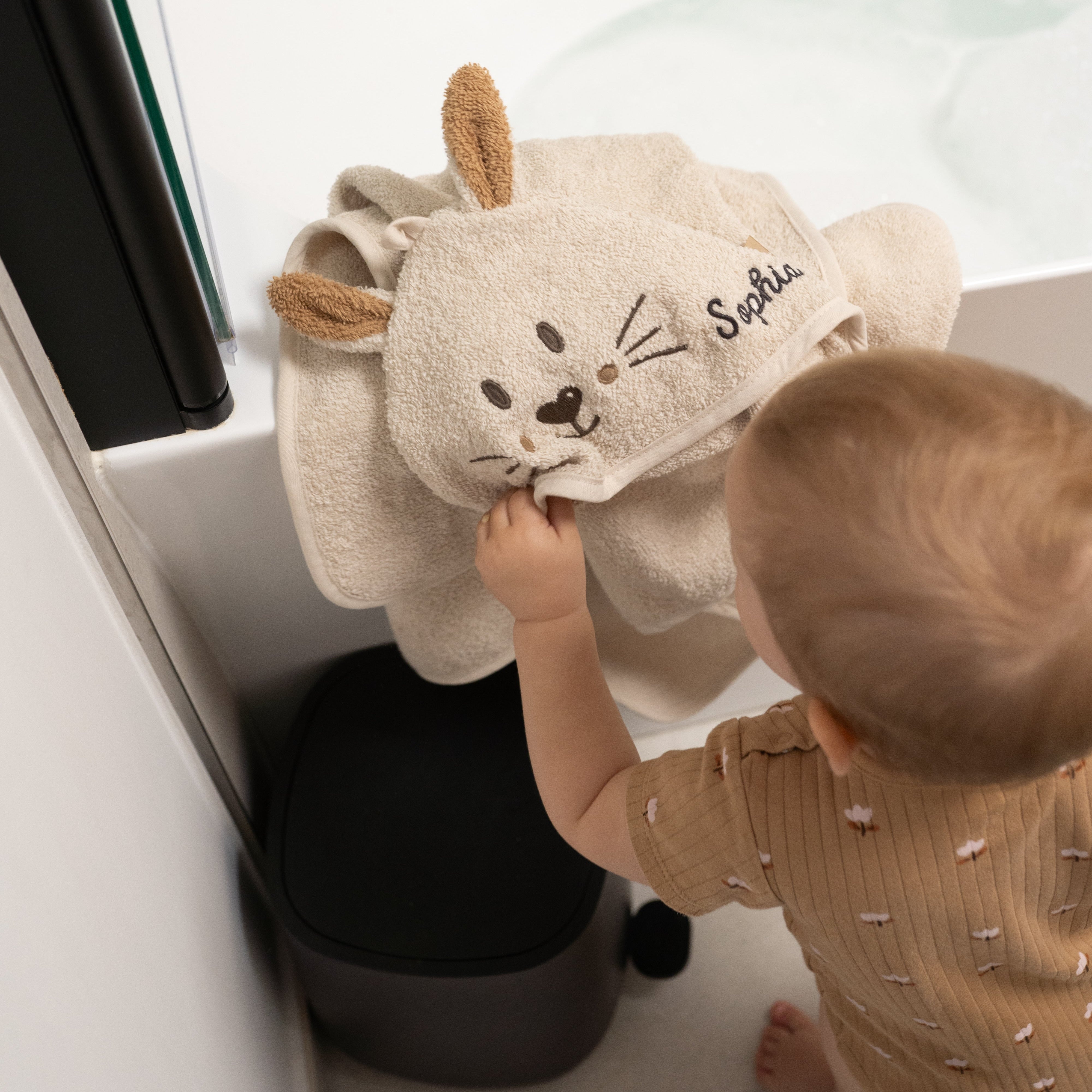 JOLLEIN x Wunderwunsch Tier Baby Kapuzenhandtuch Frottee