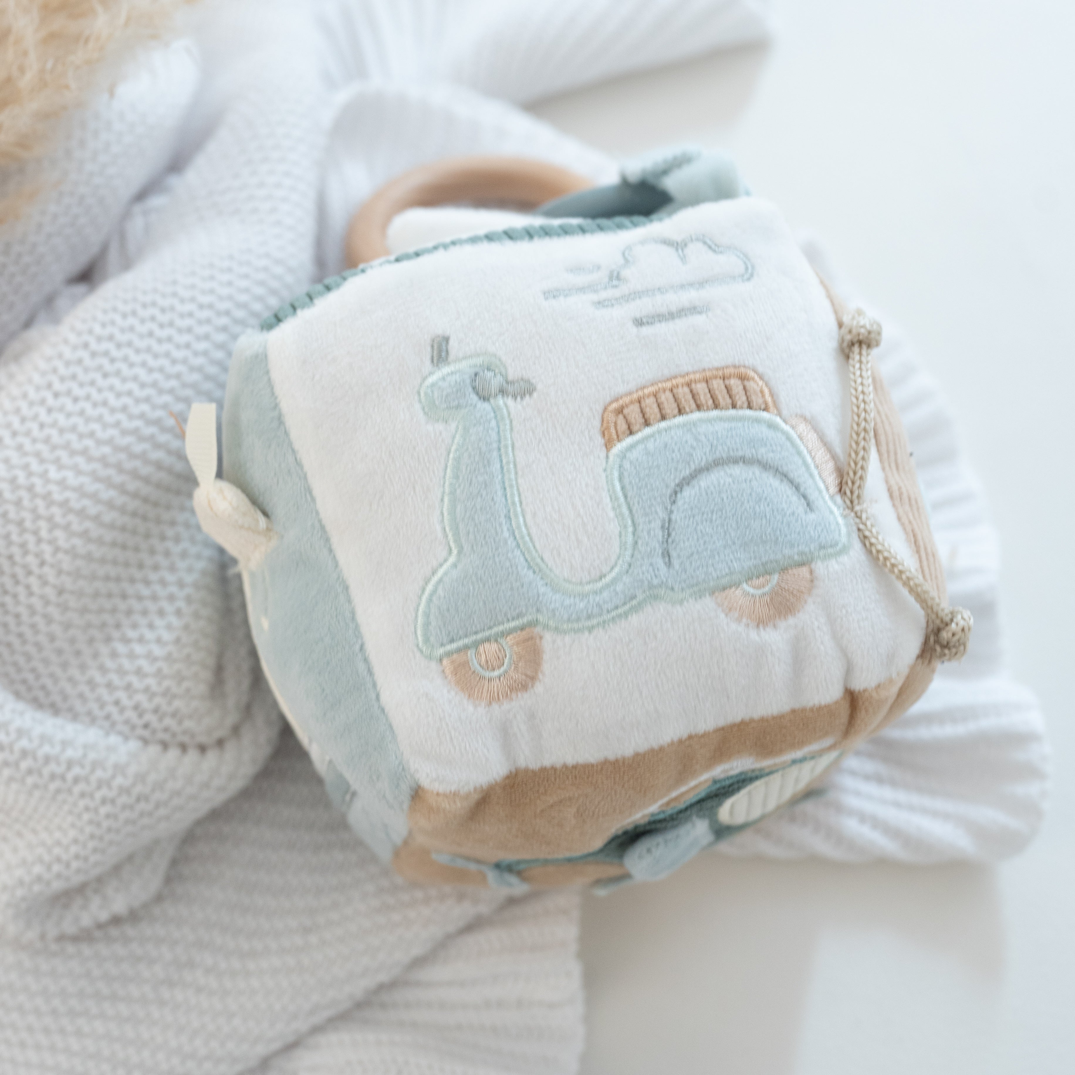 JOLLEIN Activity Stoffwürfel personalisierbar - Fee & Auto