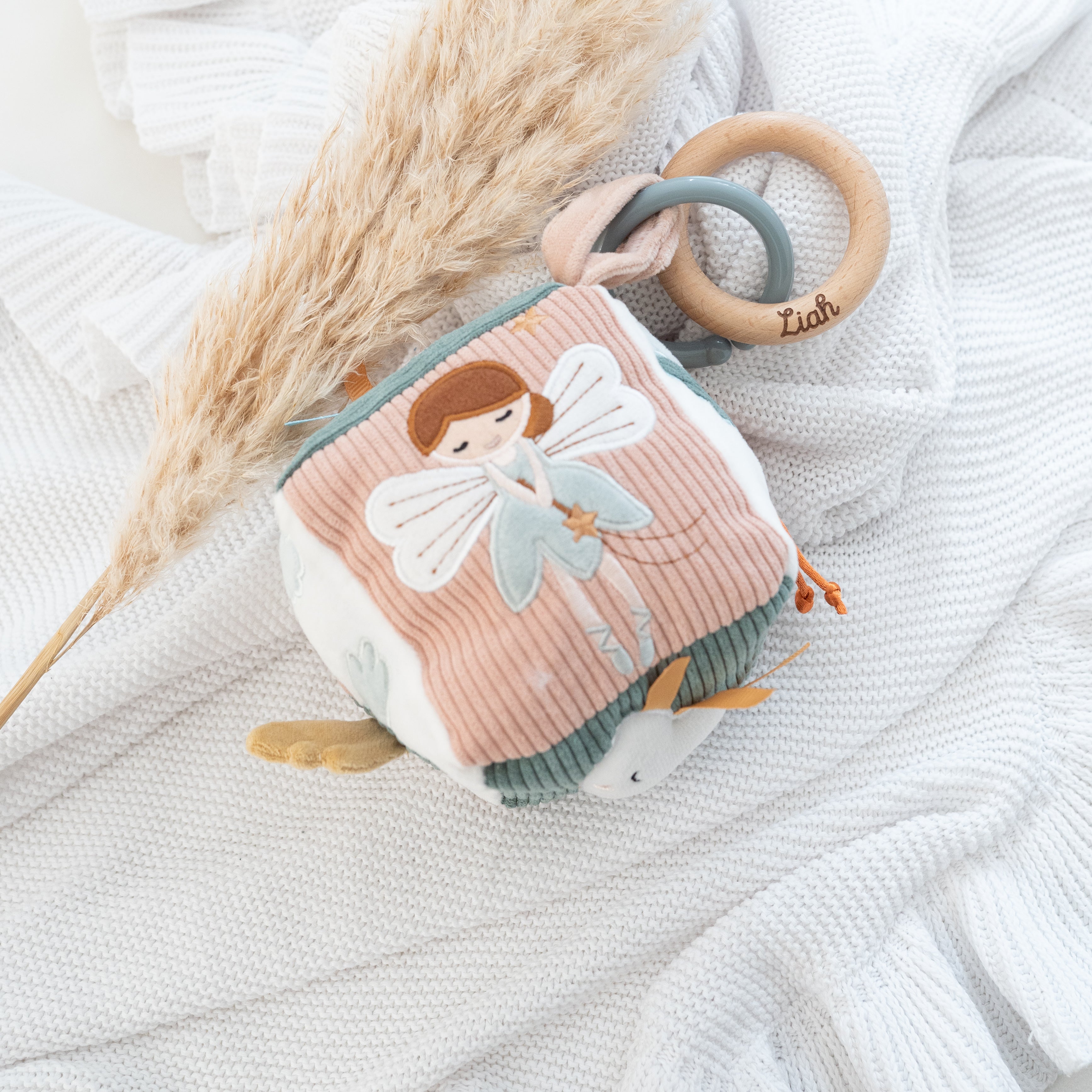 JOLLEIN Activity Stoffwürfel personalisierbar - Fee & Auto