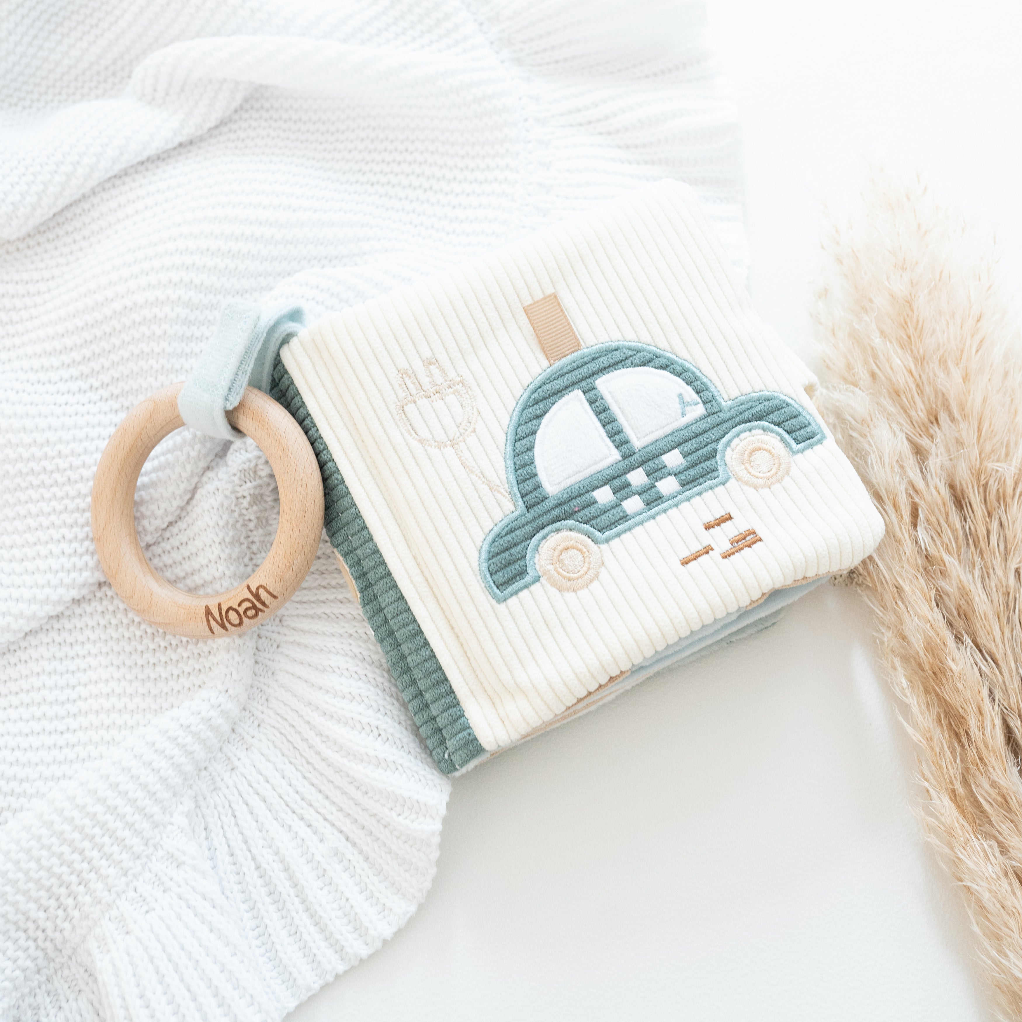 JOLLEIN Stoffbuch personalisiert - Fee & Auto