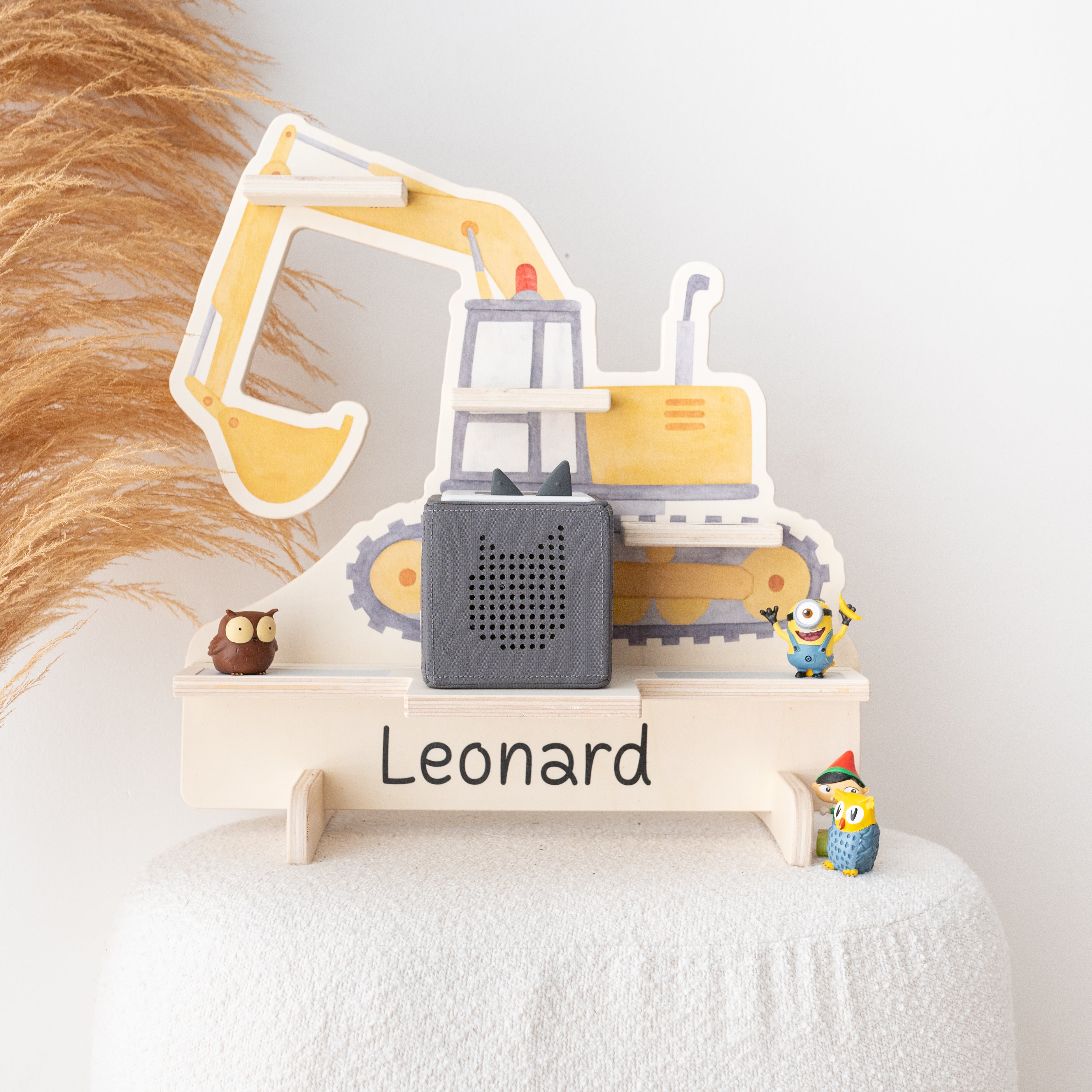 Toniebox Regal Holz - Fahrzeuge Aquarell