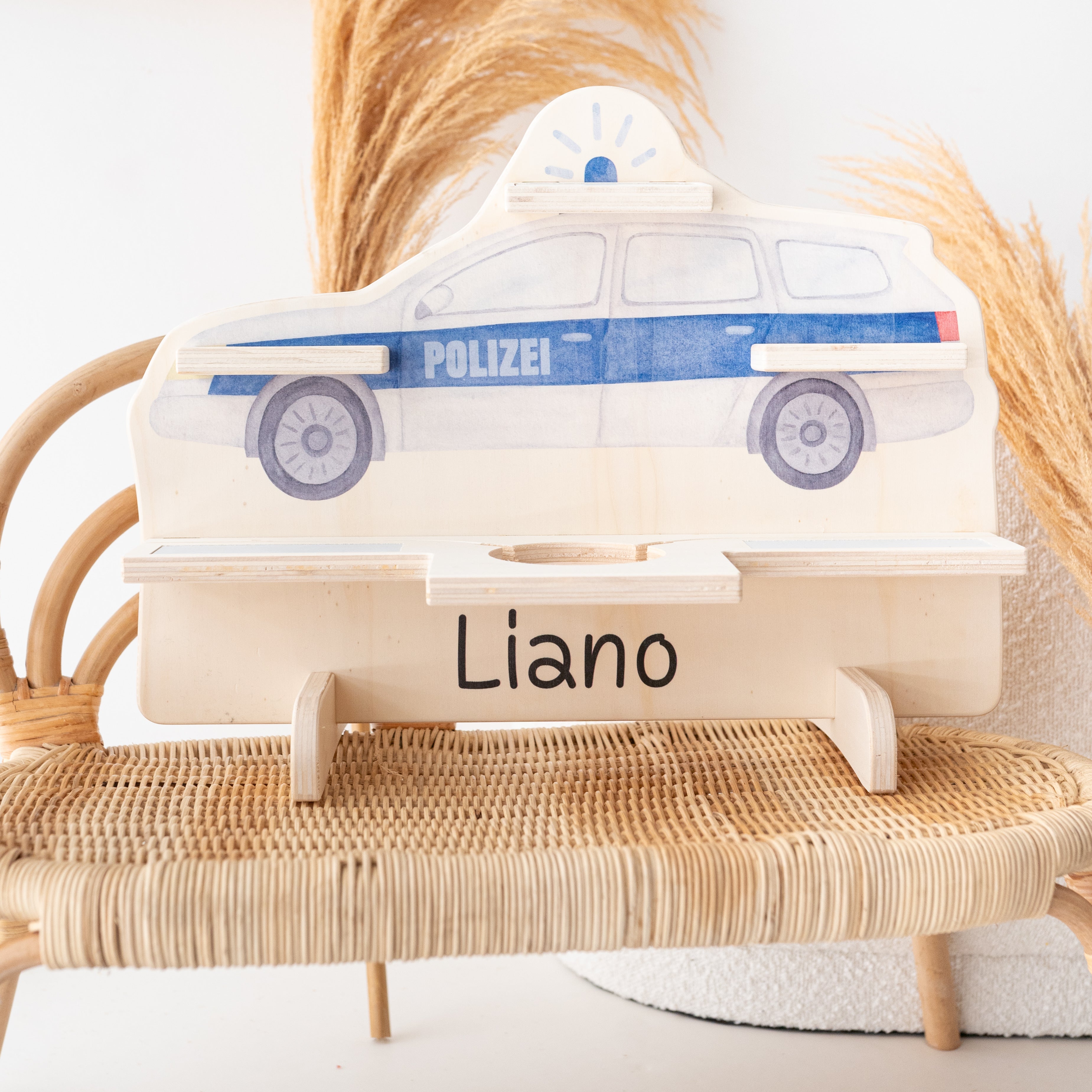 Toniebox Regal Holz - Fahrzeuge Aquarell