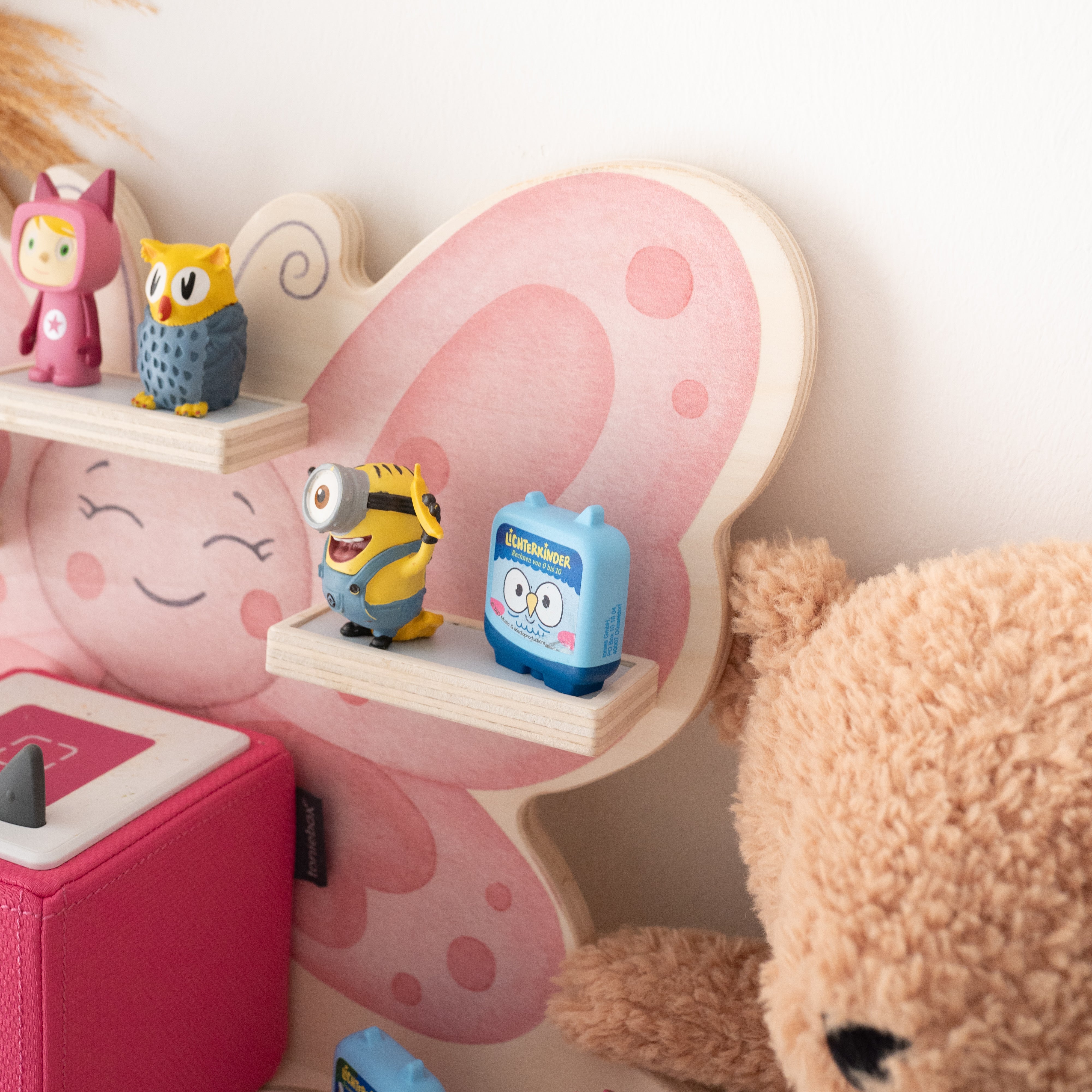 Toniebox Regal Holz - Schmetterling Aquarell