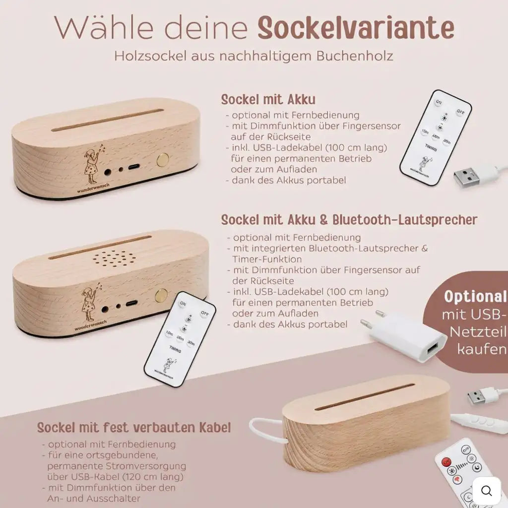 LED Nachtlicht Herz - Unendlich Nachtlichter - wunderwunsch