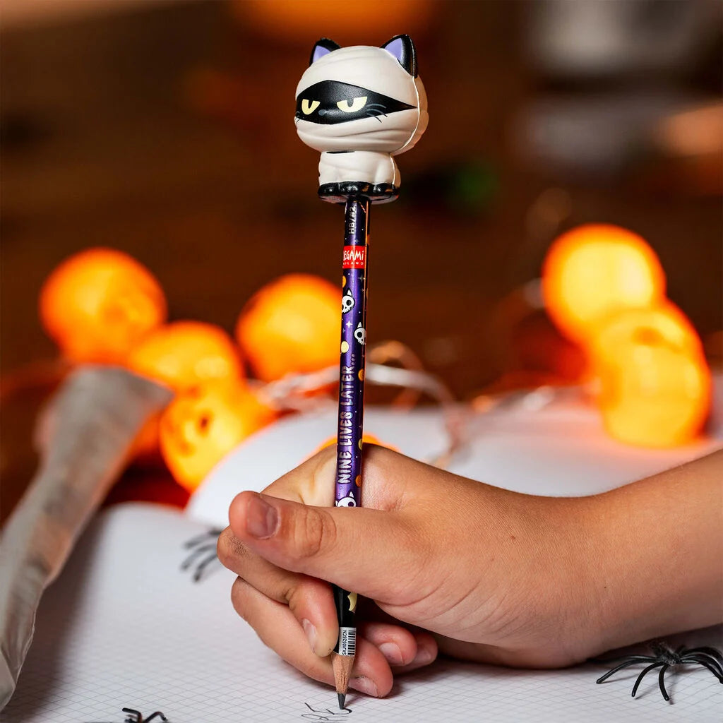 LEGAMI Halloween-Anti-Stress-Bleistift Mummy Cat „Nine Lives Later“ - Squeezies