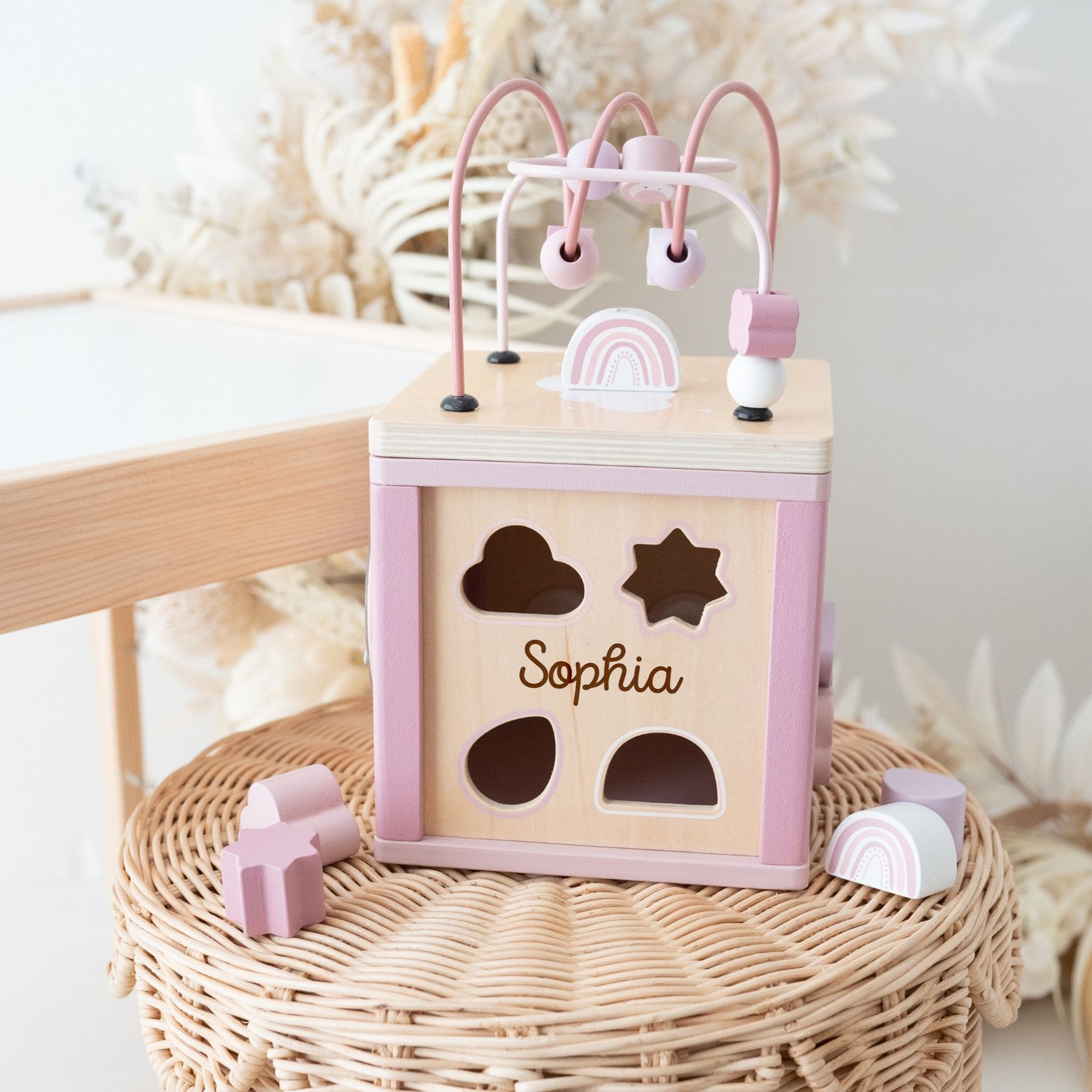 SMALL FOOT Motorikwürfel Formen personalisiert