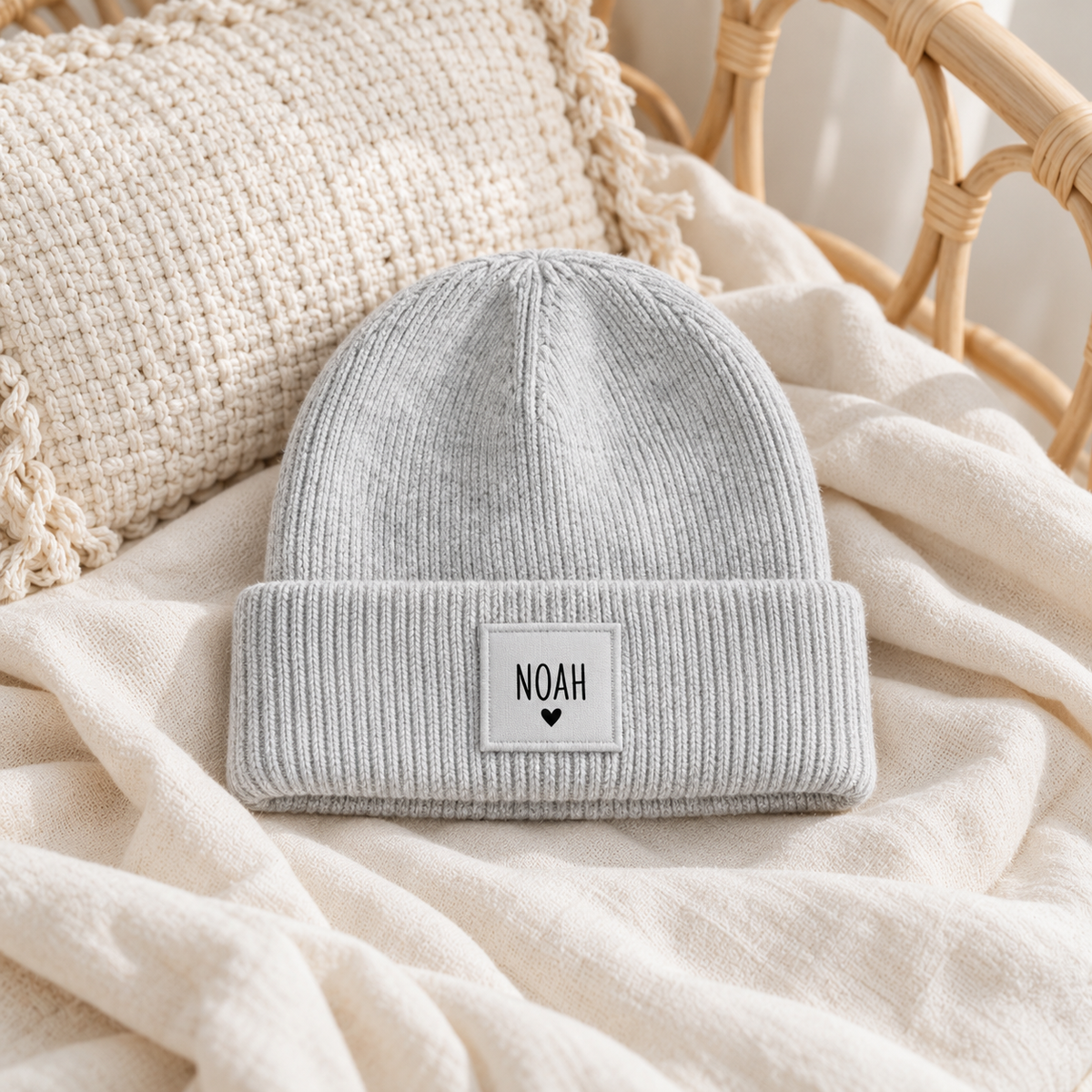 Kinder Beanie Mütze personalisiert
