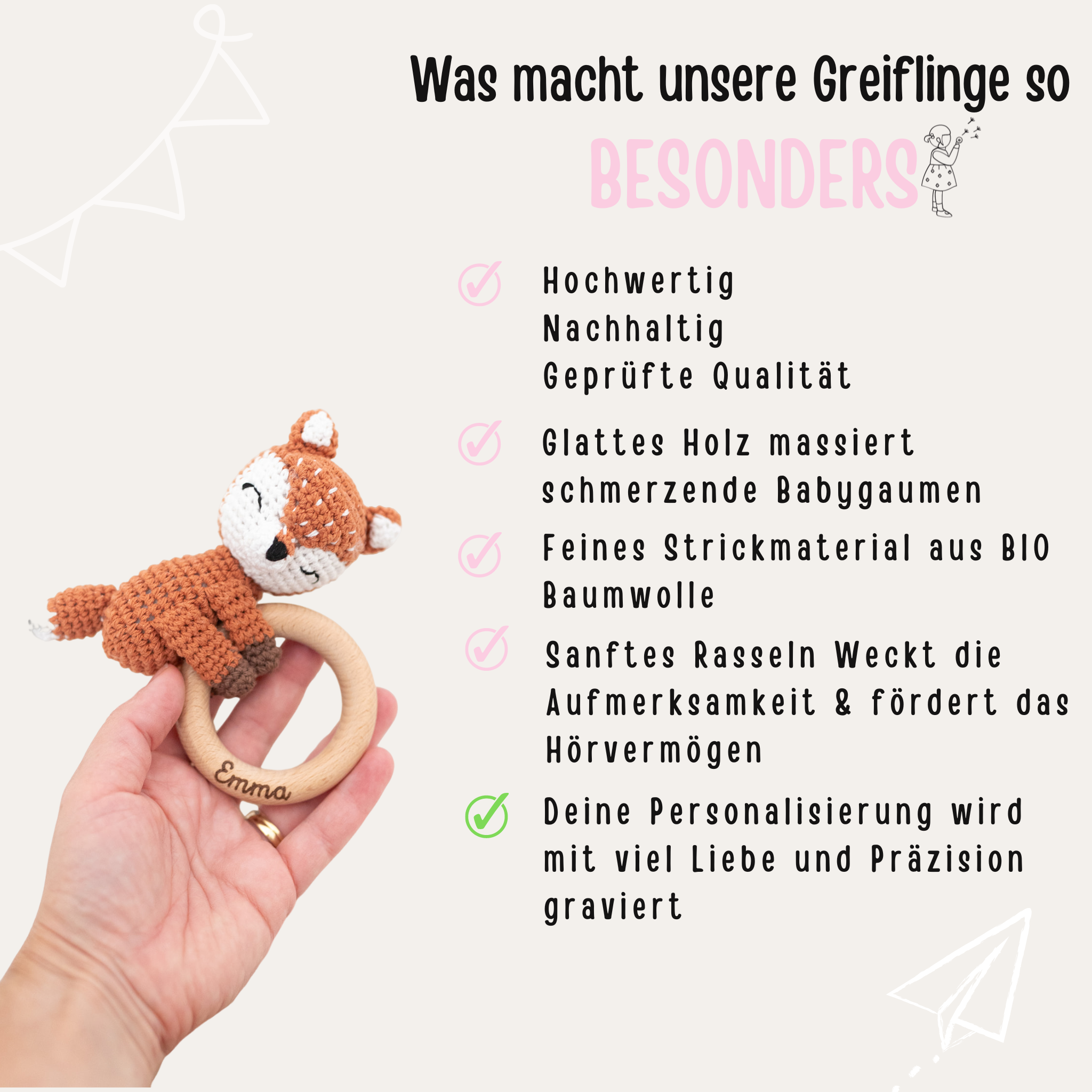 Lauflernwagen aus Holz - Trixie