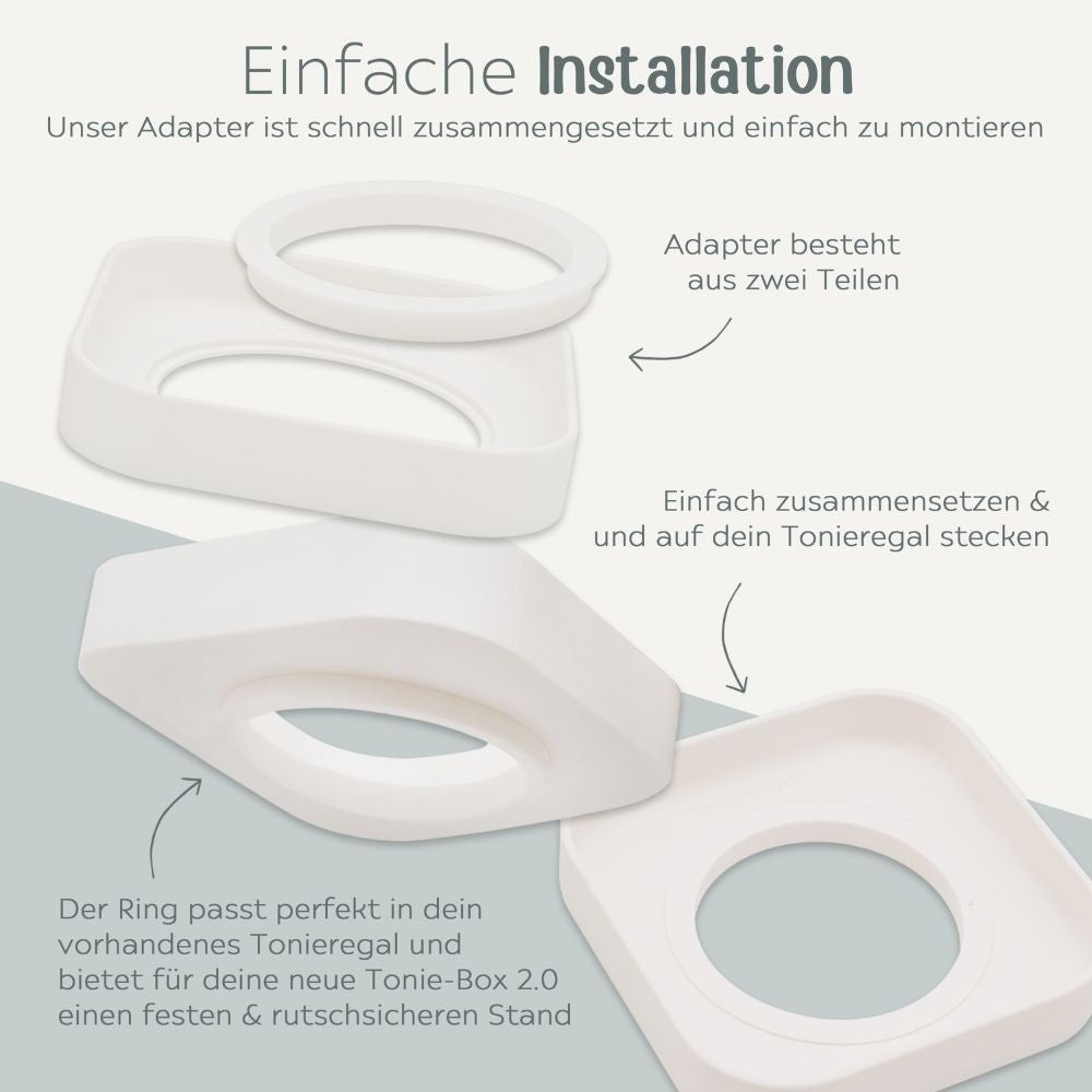 Adapter für Toniebox - Regal für Toniebox 2 - wunderwunsch