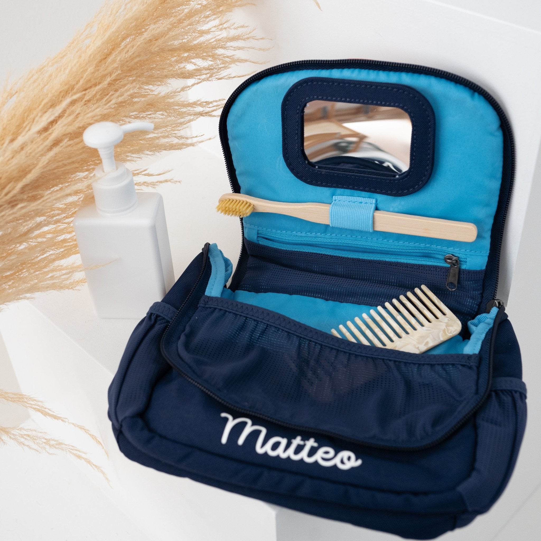 AFFENZAHN Kulturtasche personalisiert - wunderwunsch