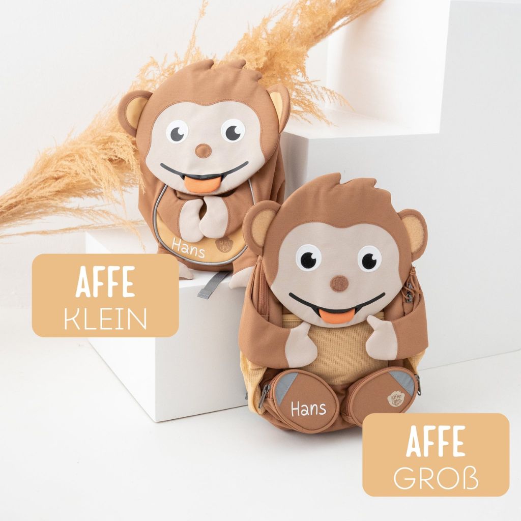 AFFENZAHN Rucksack personalisiert - wunderwunsch