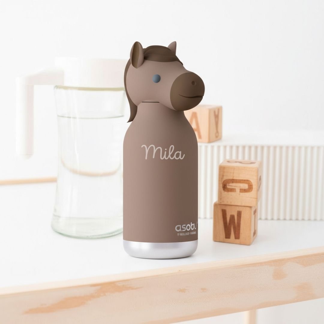 ASOBU Bestie Tier Trinkflasche personalisierbar - wunderwunsch