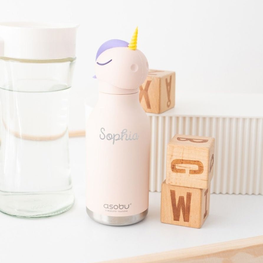 ASOBU Bestie Tier Trinkflasche personalisierbar - wunderwunsch