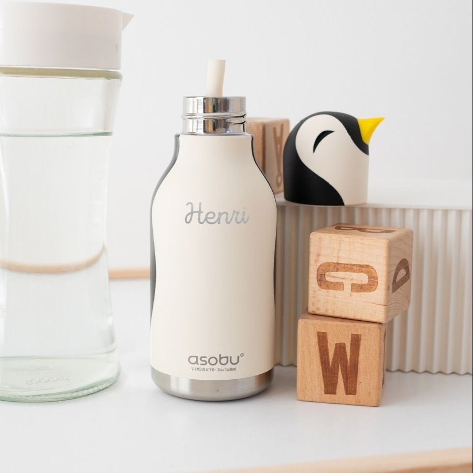 ASOBU Bestie Tier Trinkflasche personalisierbar - wunderwunsch